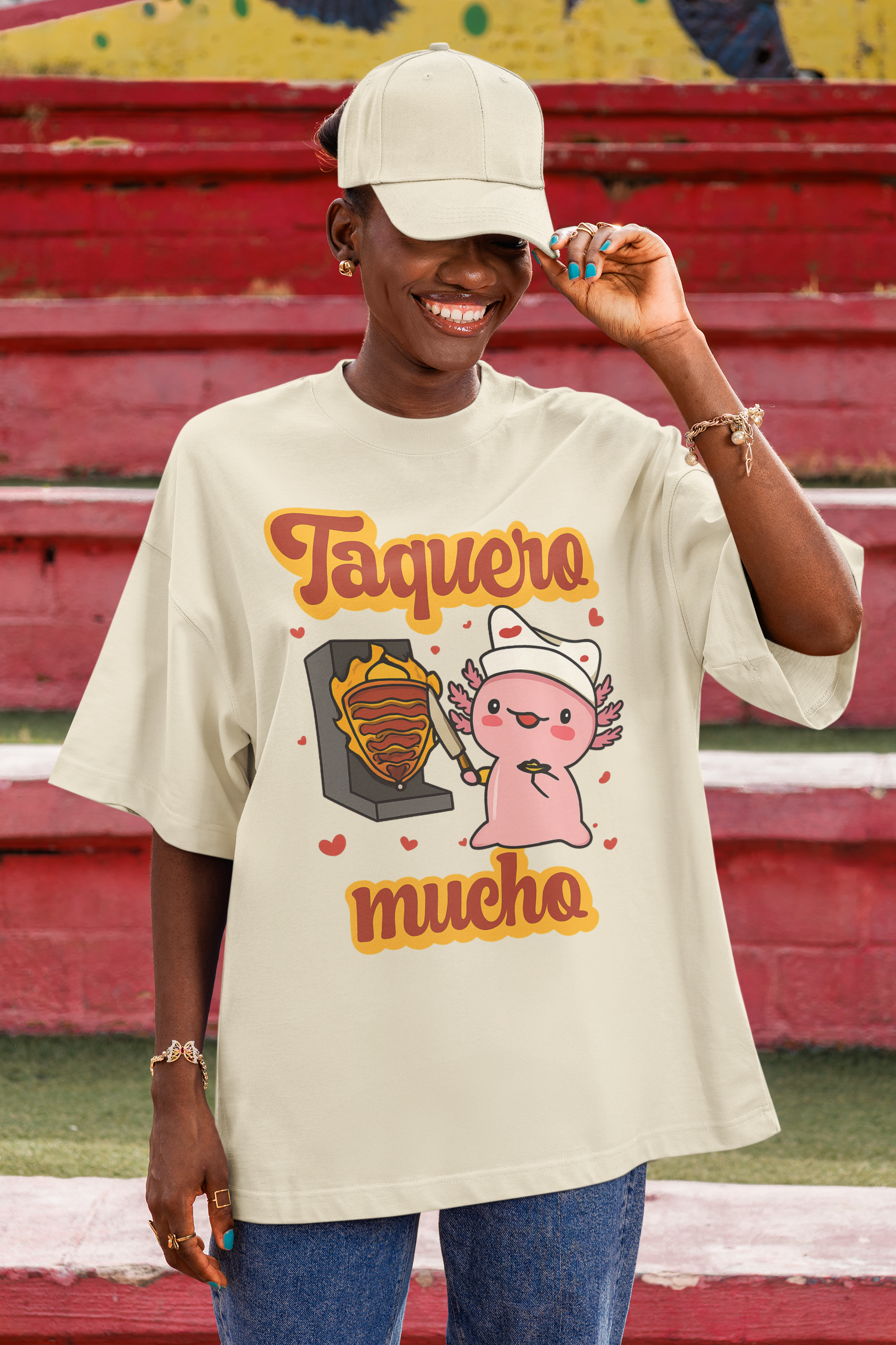 Camiseta de San Valentín Latino de Taquero Mucho (Te Quiero Mucho) Al Pastor | Divertido Viral Mexicano | 3 Colores