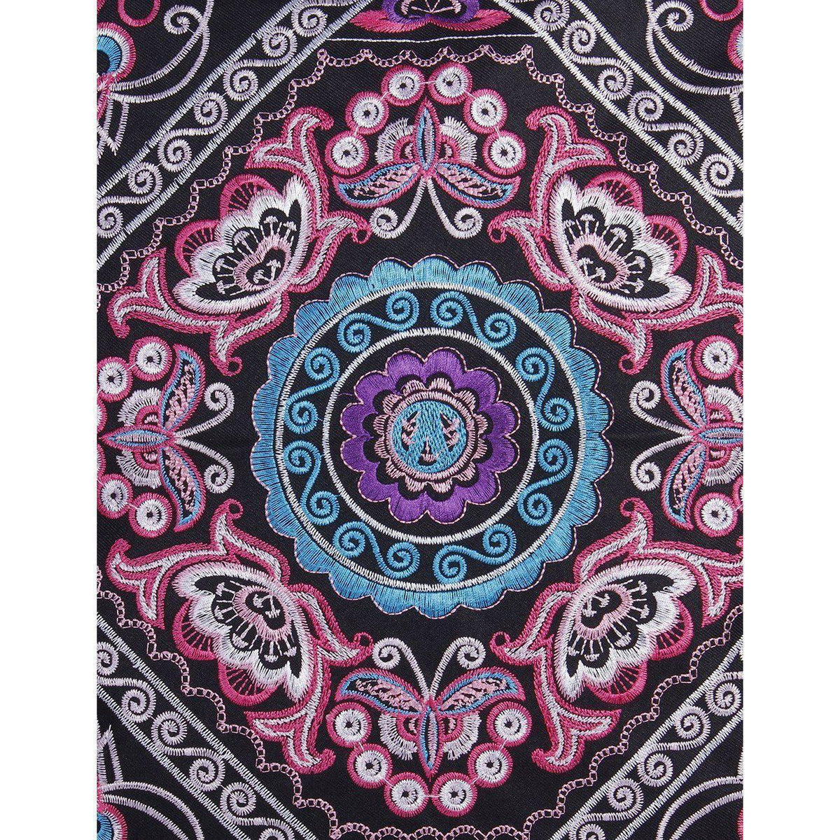 Diamond Flower Embroidered Pillow Cover - Thailand