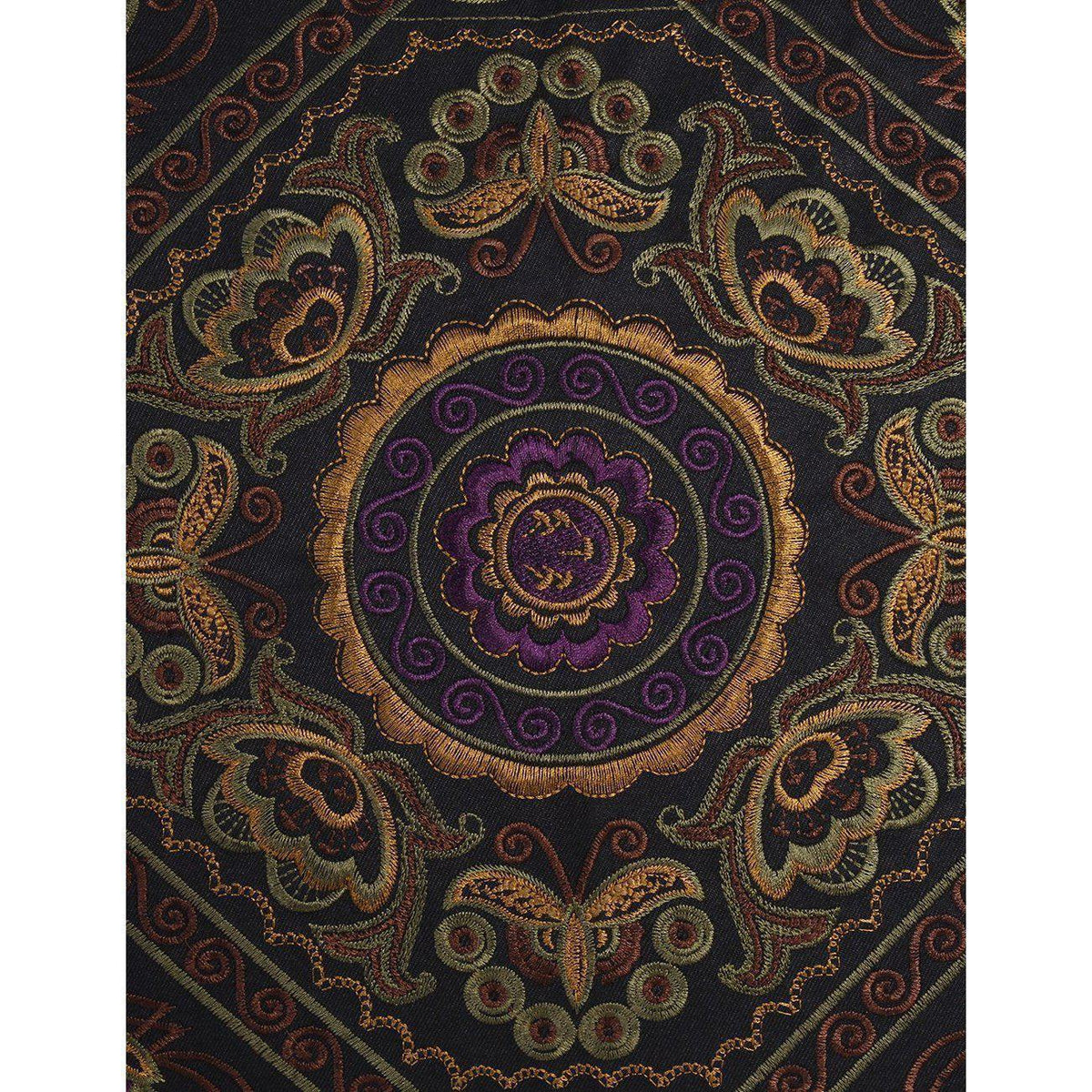 Diamond Flower Embroidered Pillow Cover - Thailand
