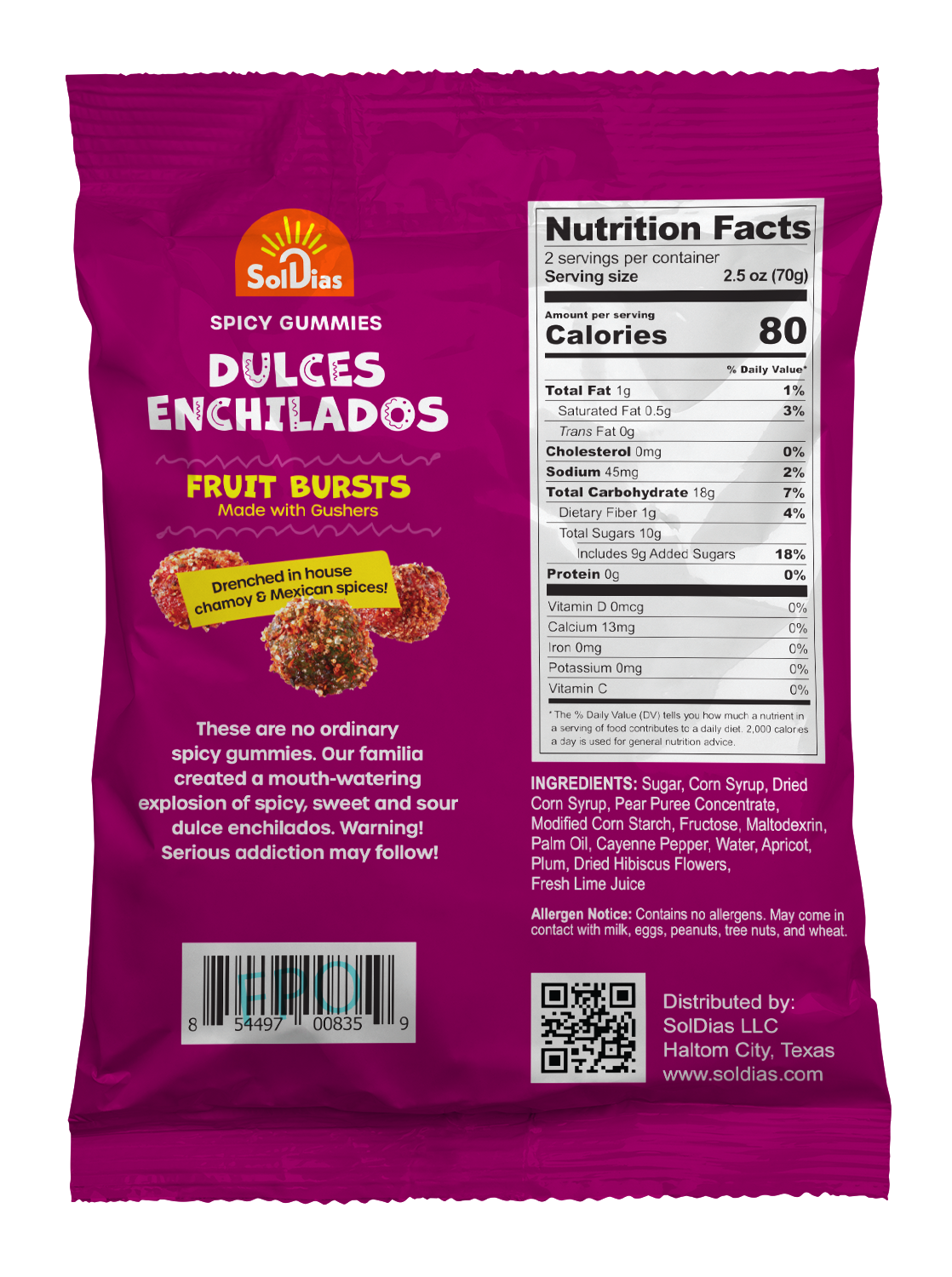 Dulces Enchilados - Spicy Gushers 5 oz