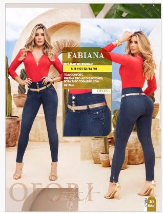 Jeans Fabiana 100% auténticos colombianos levanta cola