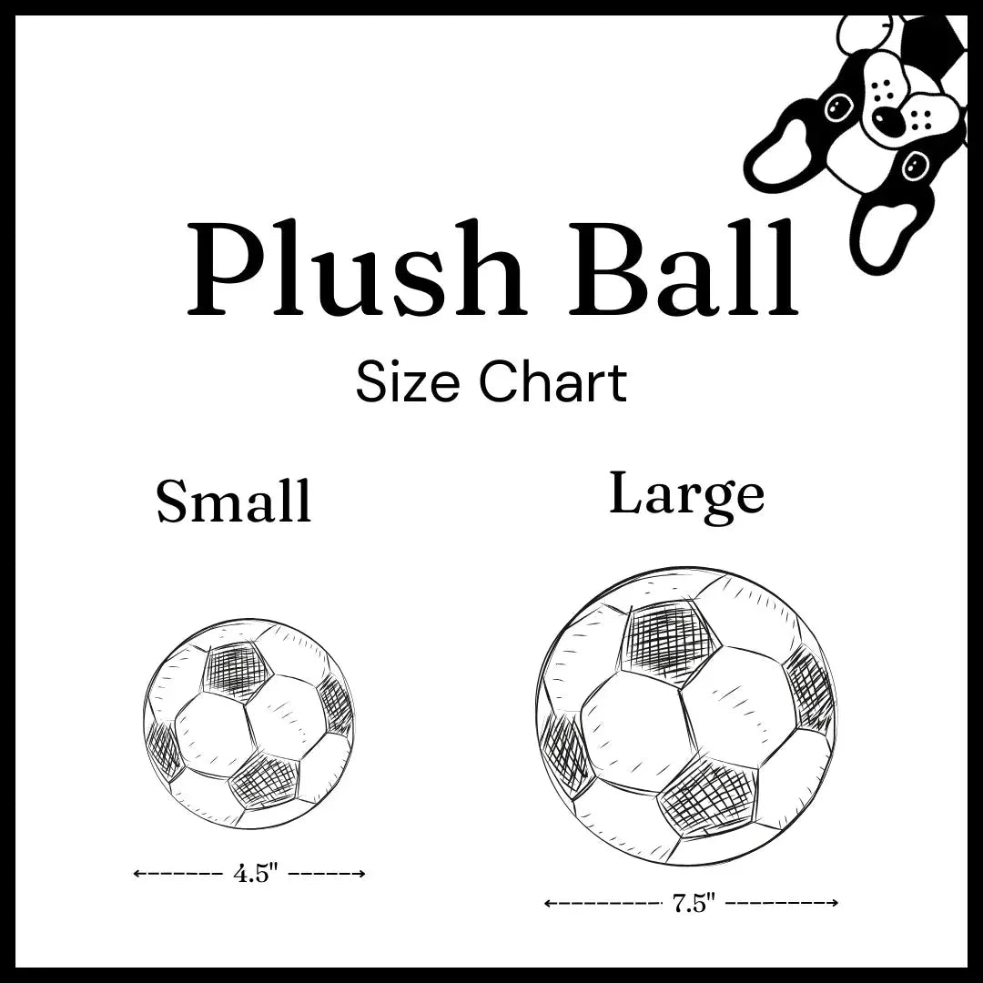 Floofball Colombia Plush Soccer Ball - Dog Toy