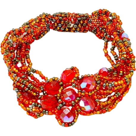 Pulsera de flores con cierre magnético - Guatemala