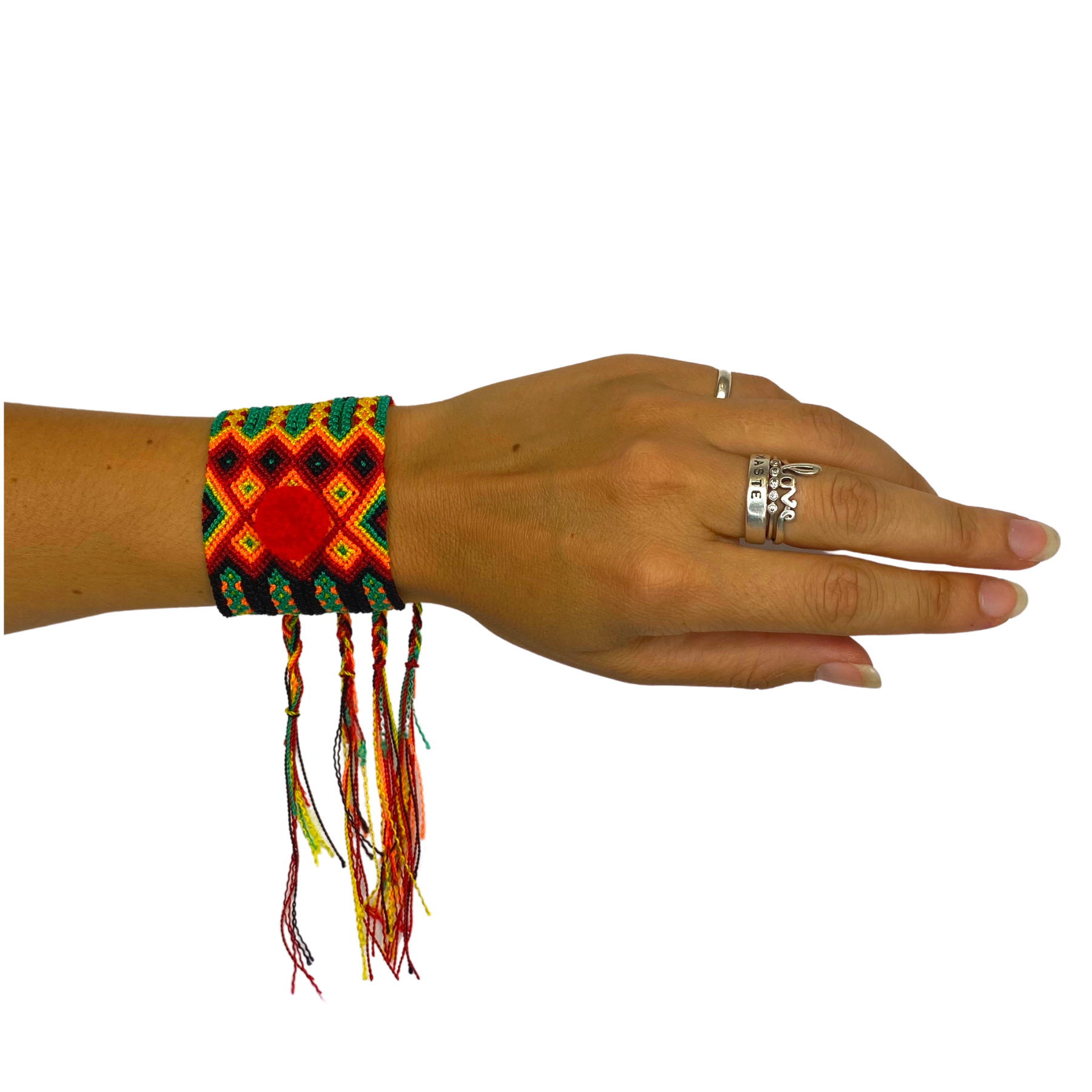 Pulsera de Pompones Tejida de la Amistad - México