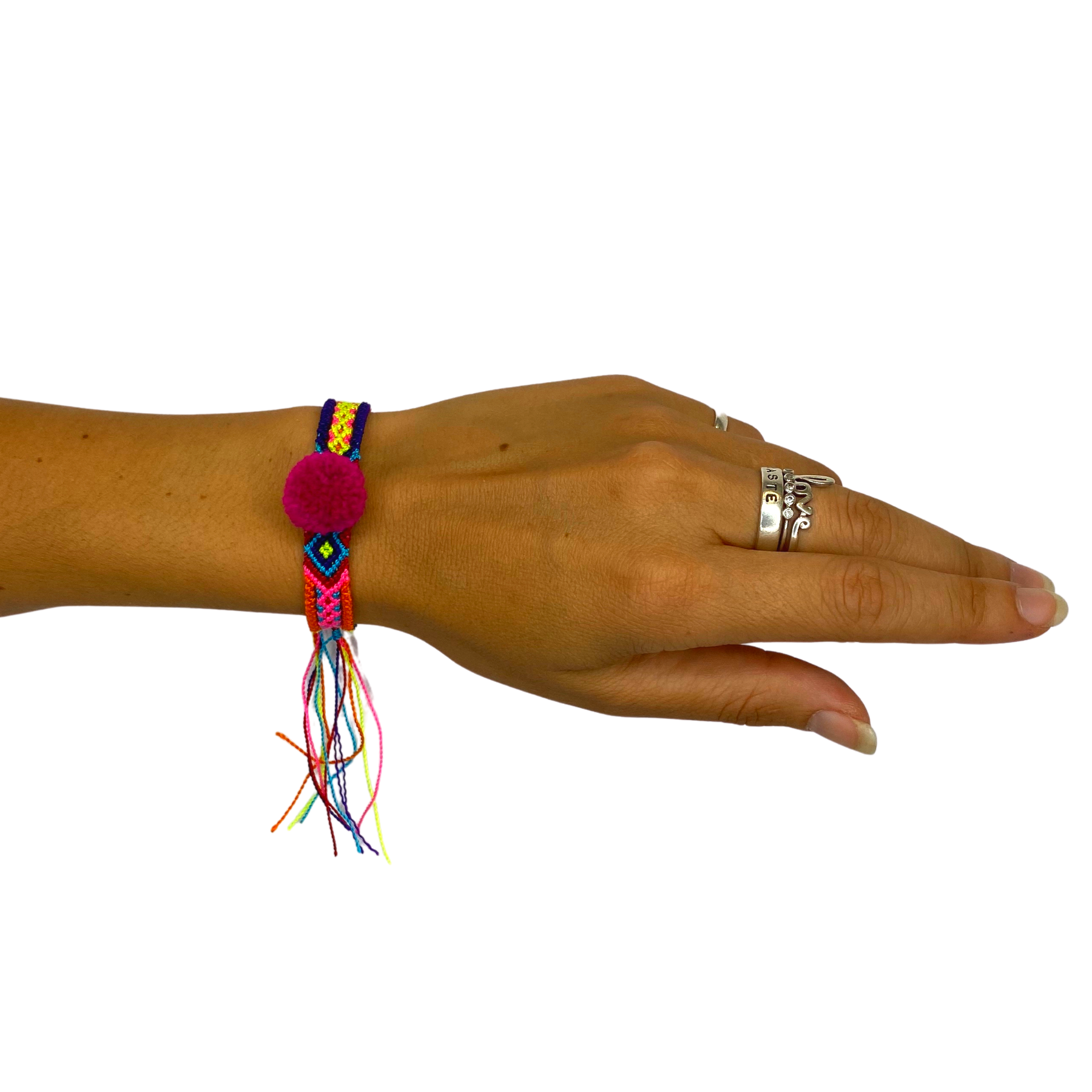 Pulsera de Pompones Tejida de la Amistad - México