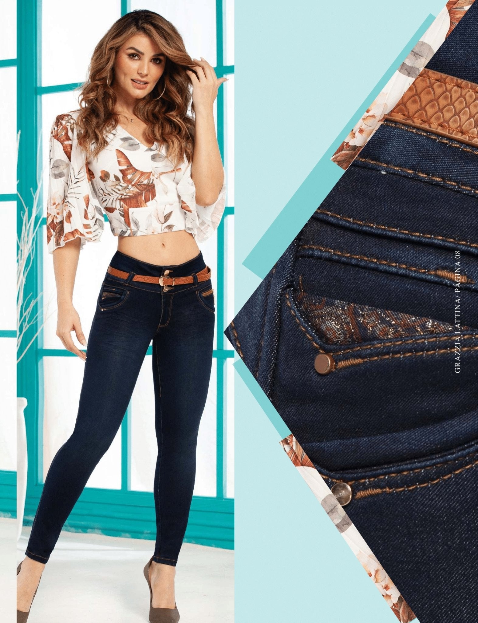 GR329 100% Authentic Colombian Push Up Jeans