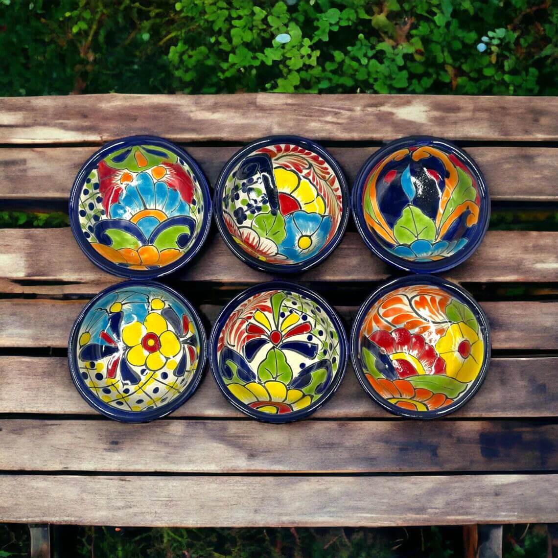 Talavera Salsa Bowl | Hand-Painted Mexican Ceramic Sauce Dish