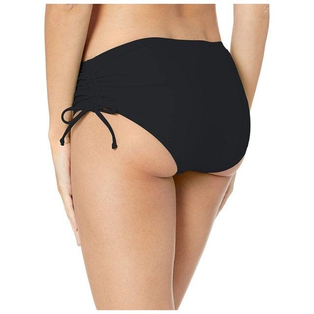 High Waist Bikini Bottoms Women's High Waisted Shorts Swim Bottoms Full Coverage Bikini Swimsuit Bottom For Women Swimming Panties Ladies Summer Fashion Solid Bikinis Swim Shorts Bottom Women's Swimsuit