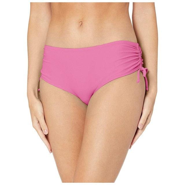 High Waist Bikini Bottoms Women's High Waisted Shorts Swim Bottoms Full Coverage Bikini Swimsuit Bottom For Women Swimming Panties Ladies Summer Fashion Solid Bikinis Swim Shorts Bottom Women's Swimsuit