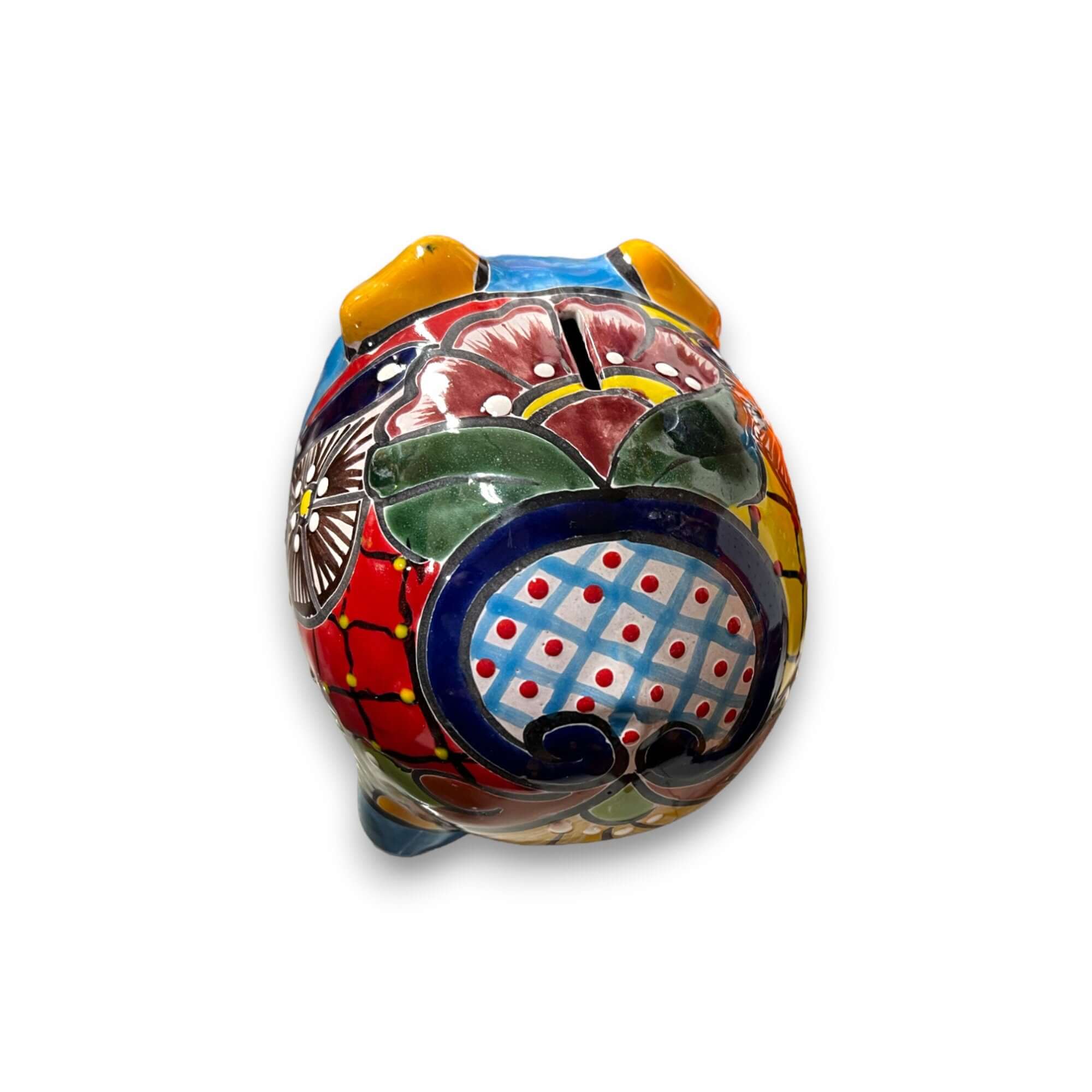 Talavera Piggy Bank | Hand-Painted Mexican Ceramic Coin Bank