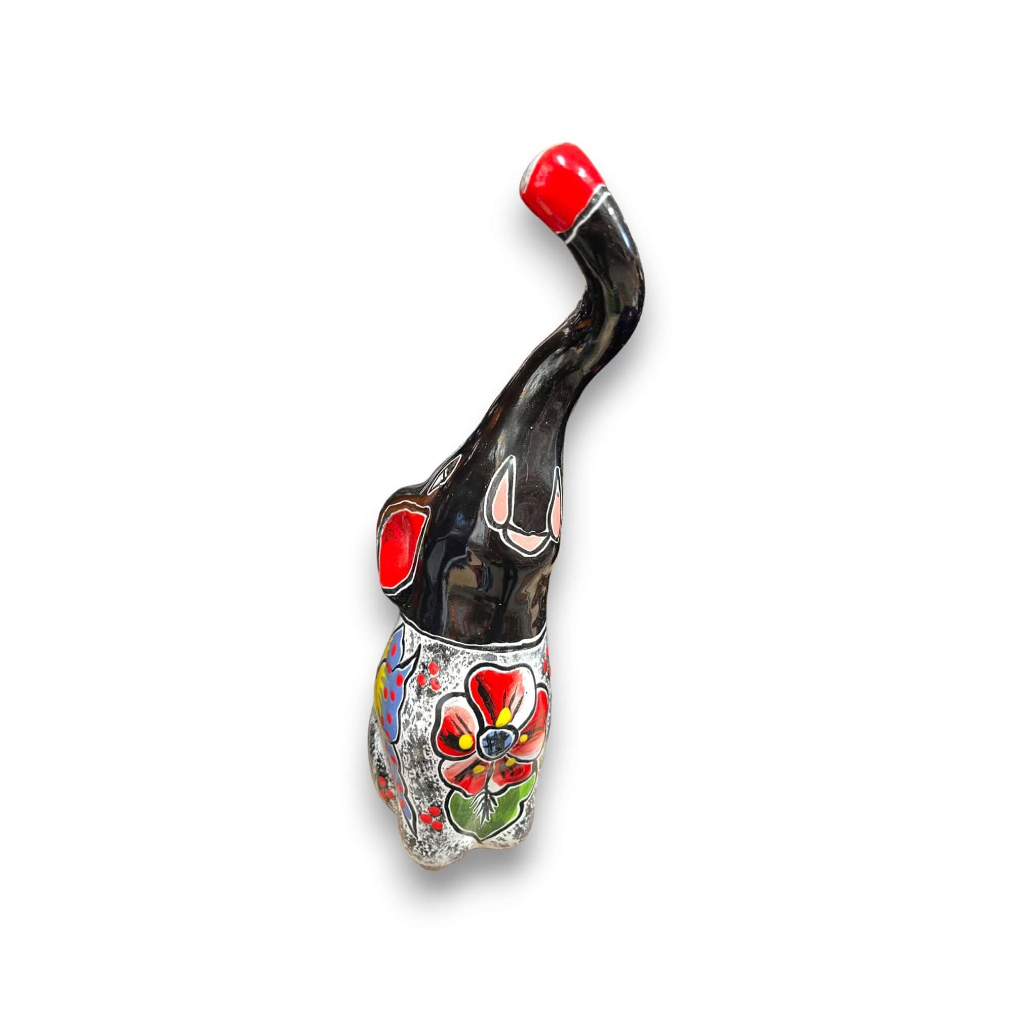 Estatua de elefante de Talavera | Arte colorido pintado a mano