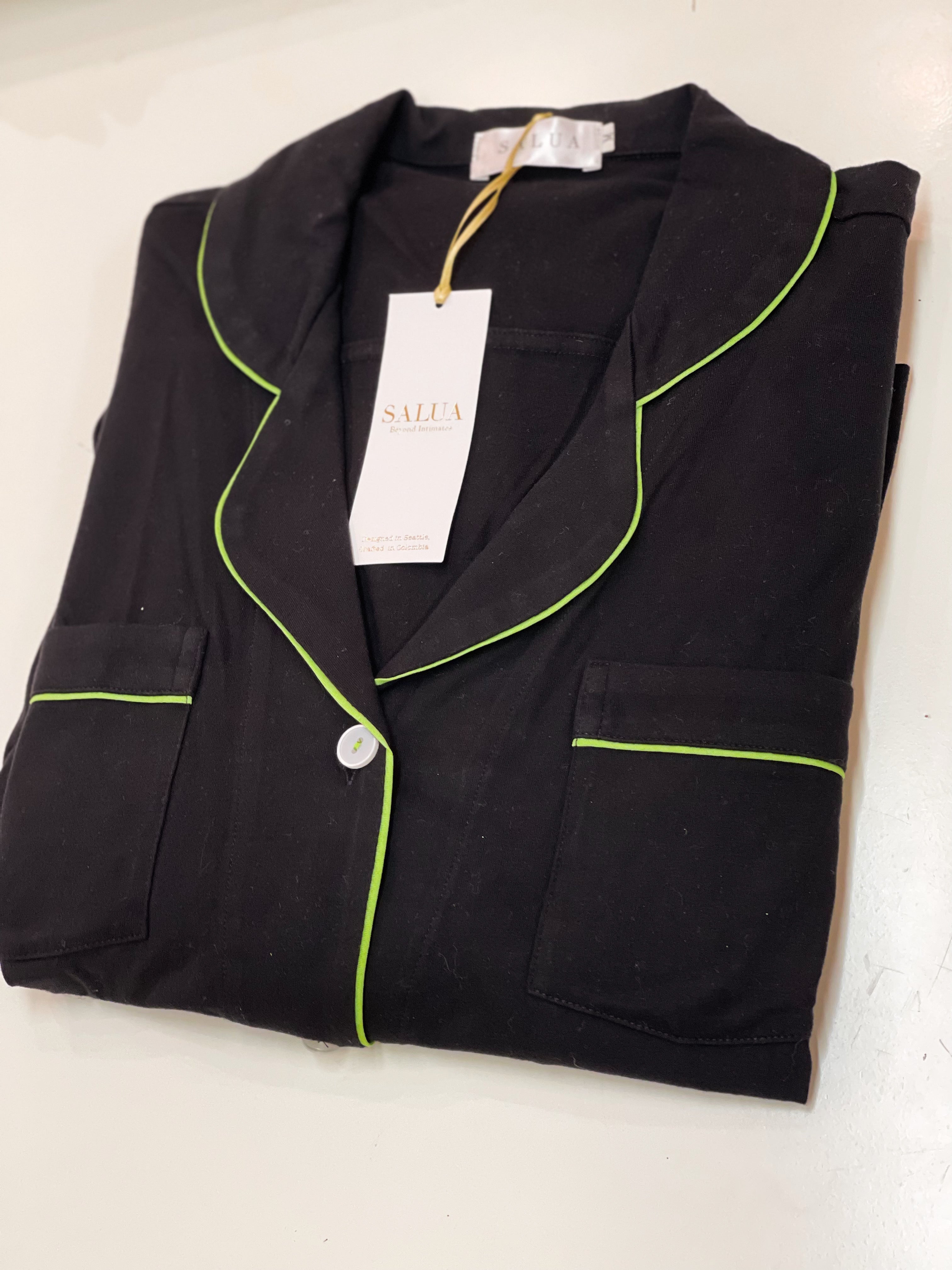 Camisón largo de lujo en algodón Pima cepillado - Colores limitados