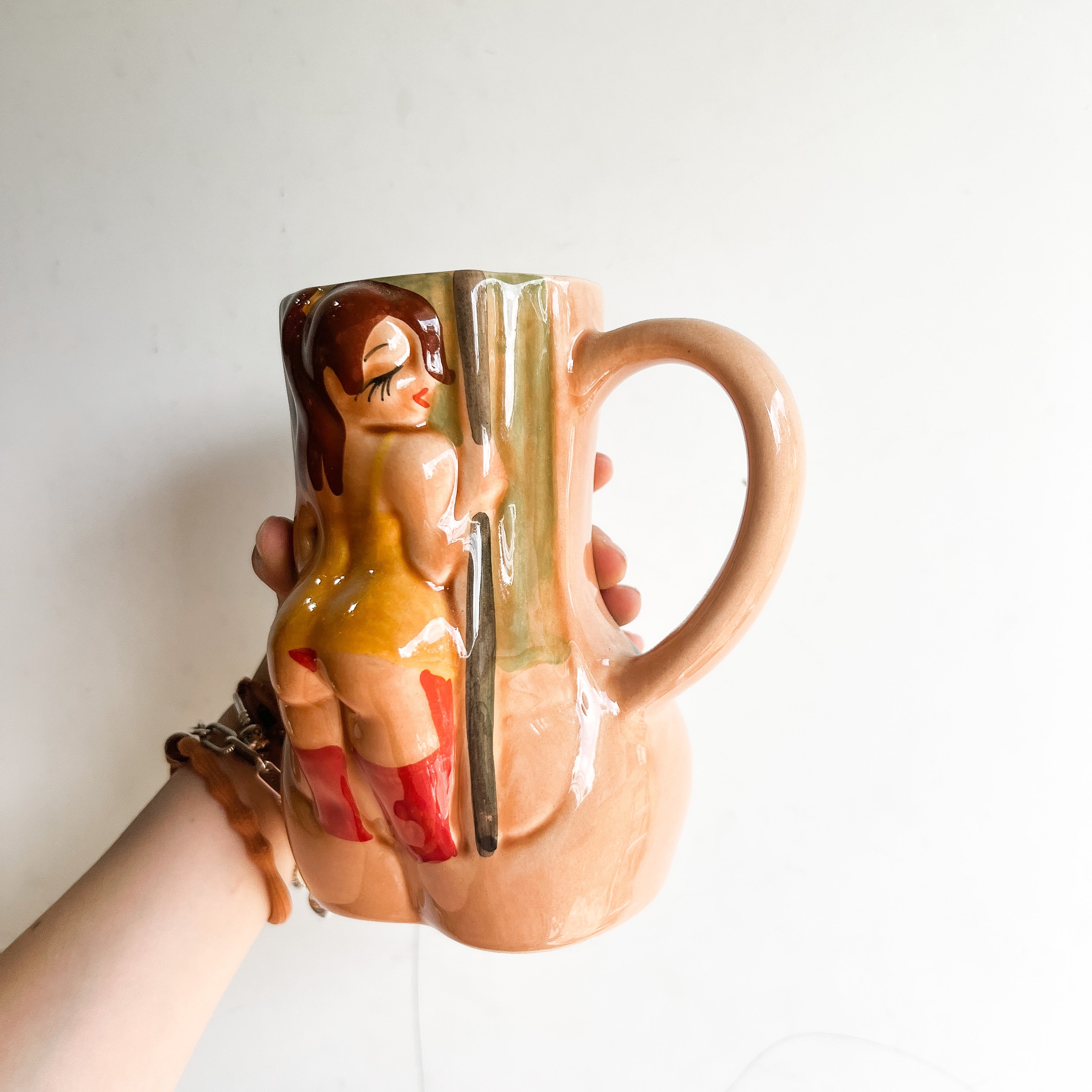 Taza grande con diseño de stripper