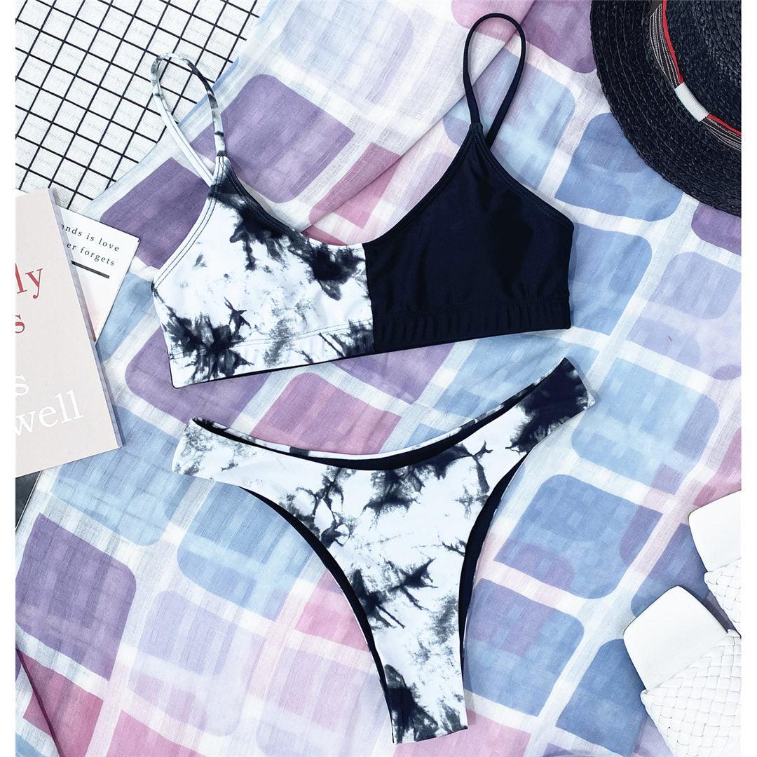 Leopard Bikini Women Swimwear Female Swimsuit Women Two Pieces Scalloped Bikini Set Swimsuits Bathing Suit Two-pieces Bikini Set Bather Bathing Suit