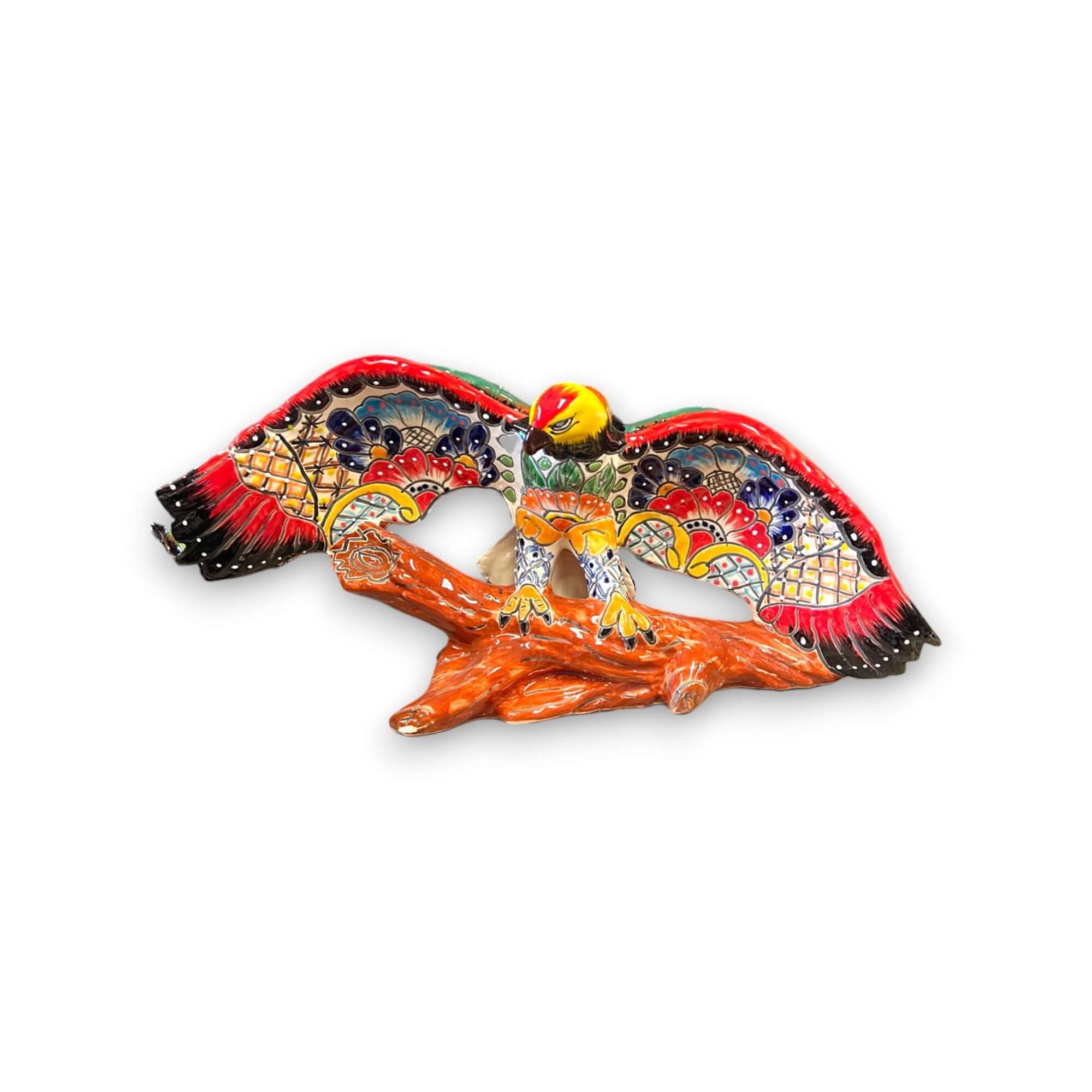 Figura majestuosa de águila de Talavera | Arte mexicano hecho a mano