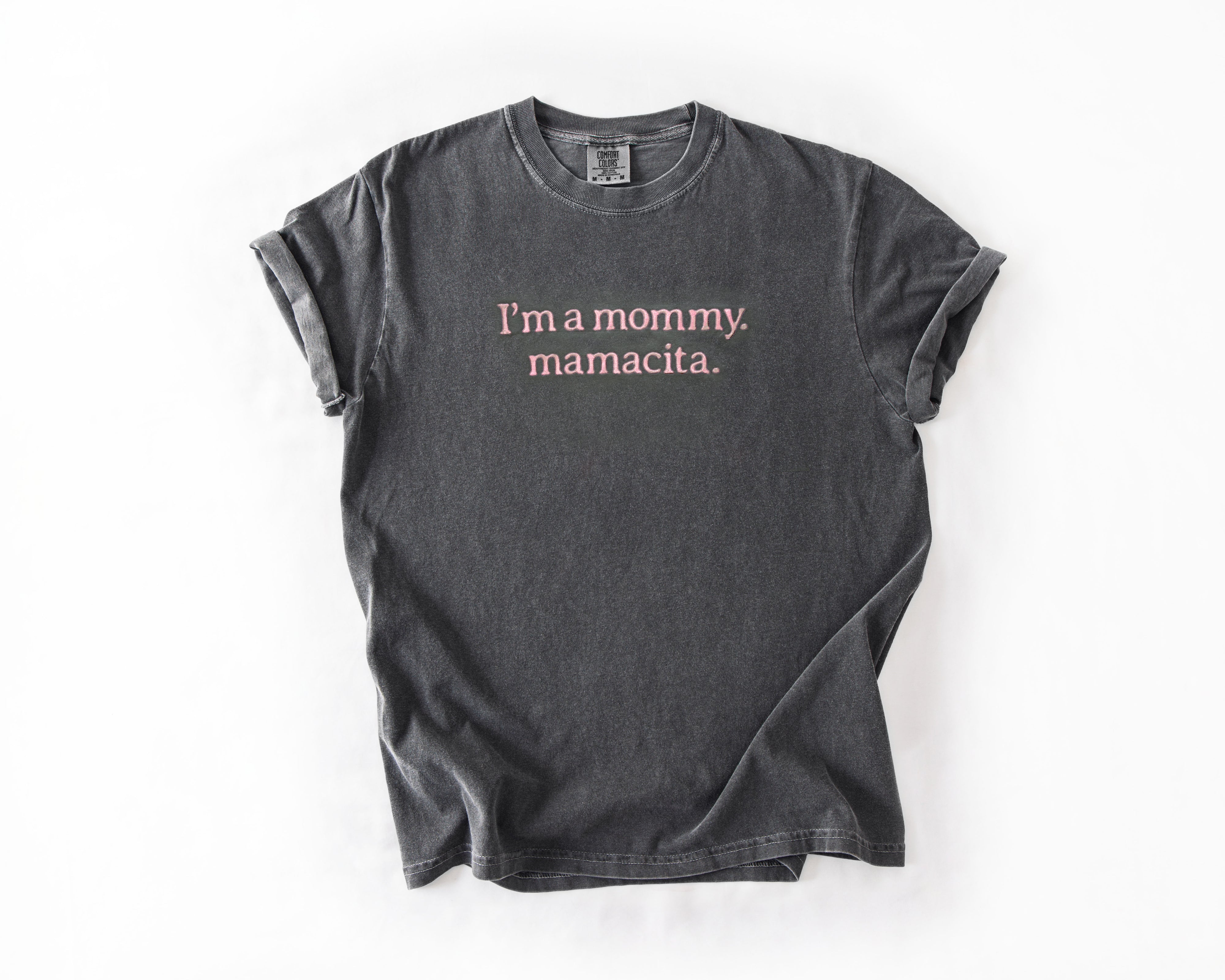Embroidered Mamacita Shirt | Comfort Colors Oversized Mama T-Shirt