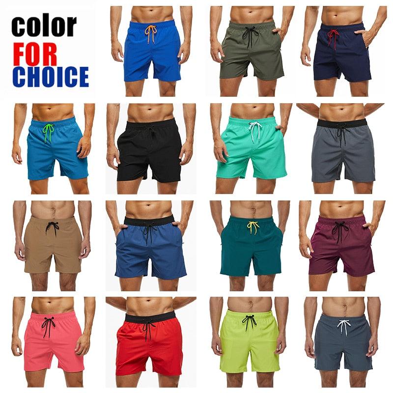 Men's Stretch Swim Trunks Quick Dry Beach Shorts With Zipper Pockets and Mesh Lining Men's Swim Trunks Quick Dry Beach Shorts with Pockets Swimsuits for Men