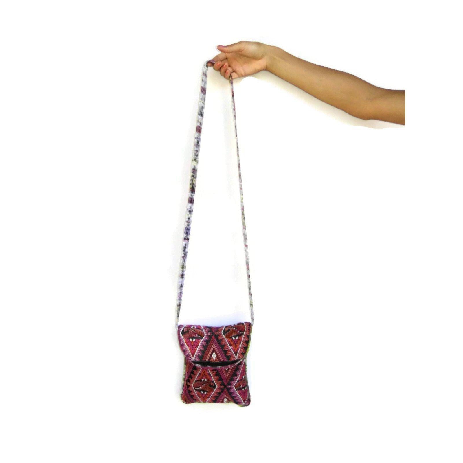 Bandolera de huipil reciclado única - Guatemala