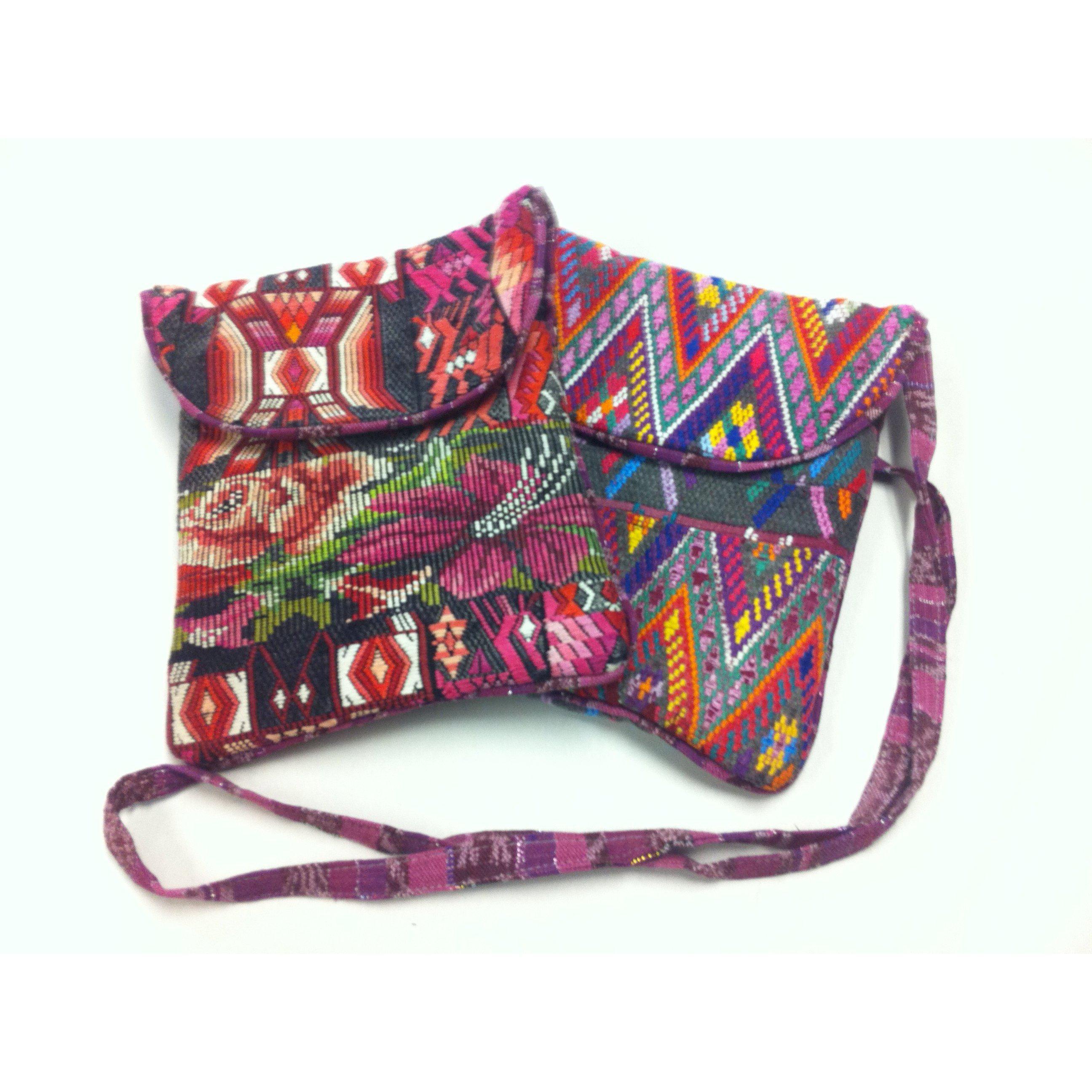Bandolera de huipil reciclado única - Guatemala