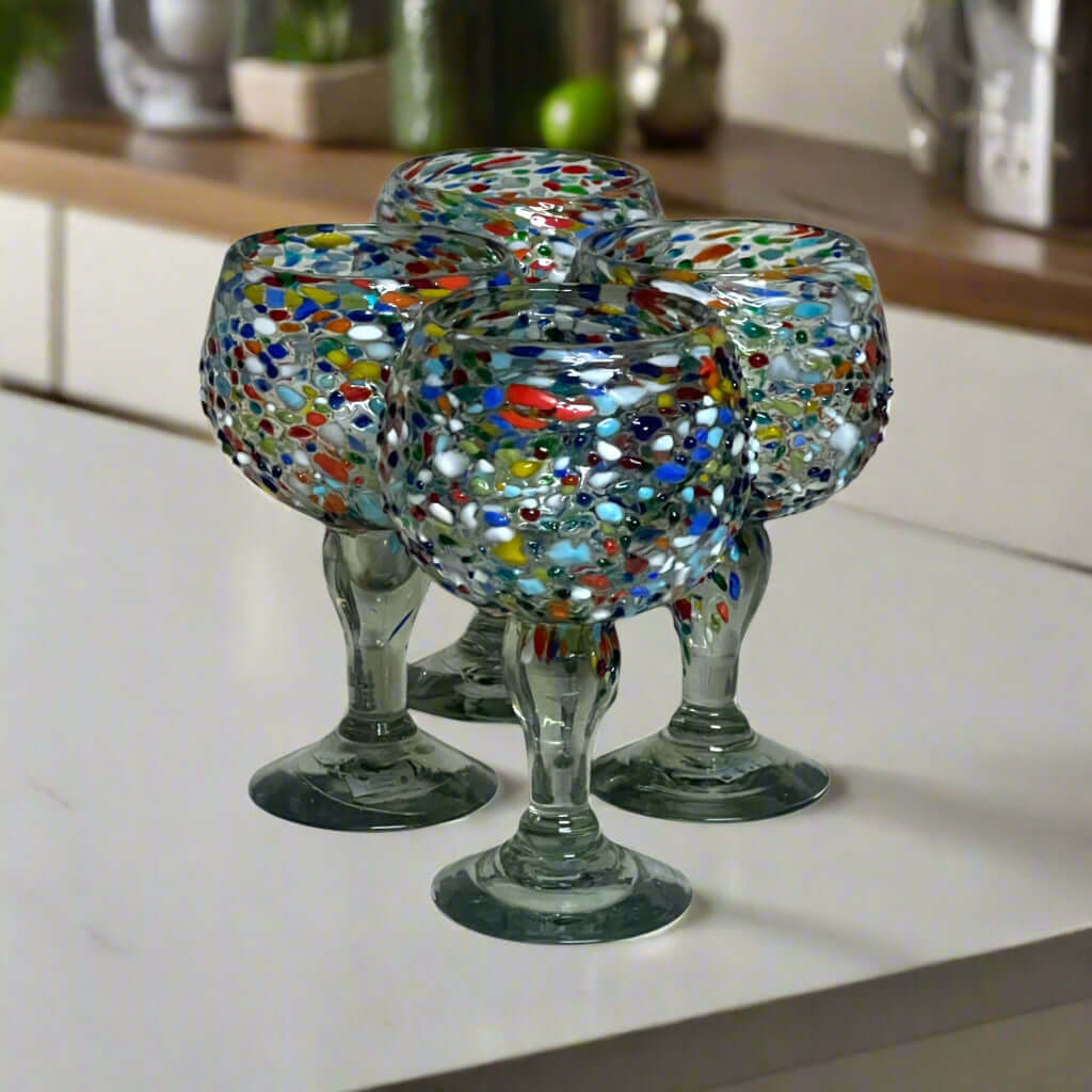 Copa Margarita Mexicana | Recipiente para Peces Confeti Guijarro