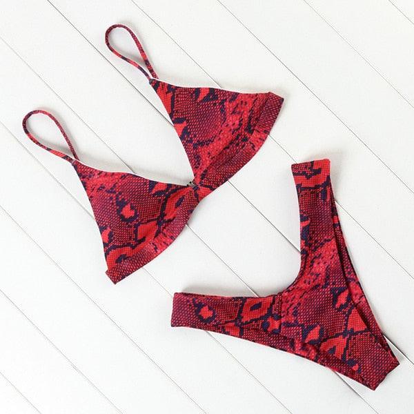 Micro Mini Bikini Swimwear Women Halter Push Up Bikini Set Padded Bra Women's Underwired Triangle Bathing Two Pieces Swimsuit Bikini Set Swimsuit Bandage Swim Suit