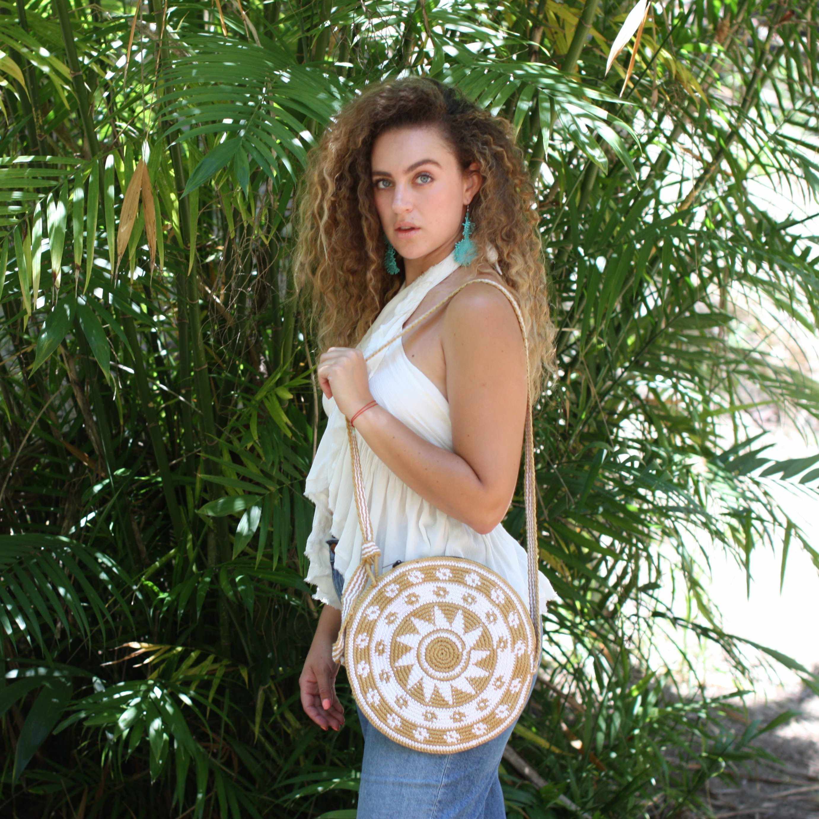 Bolso Redondo Cruzado Nadia Crochet - Guatemala
