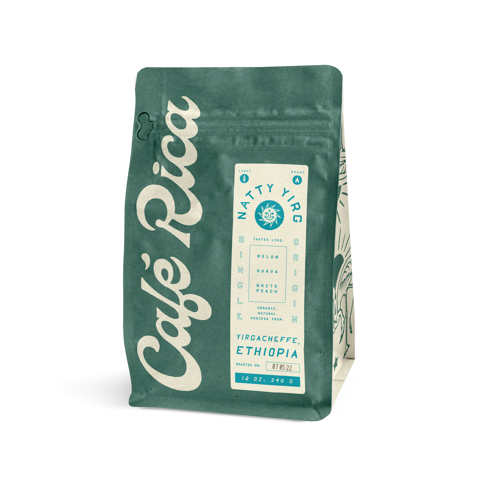 Natty Yirg de Cafe Rica - Etíope natural - 340 g