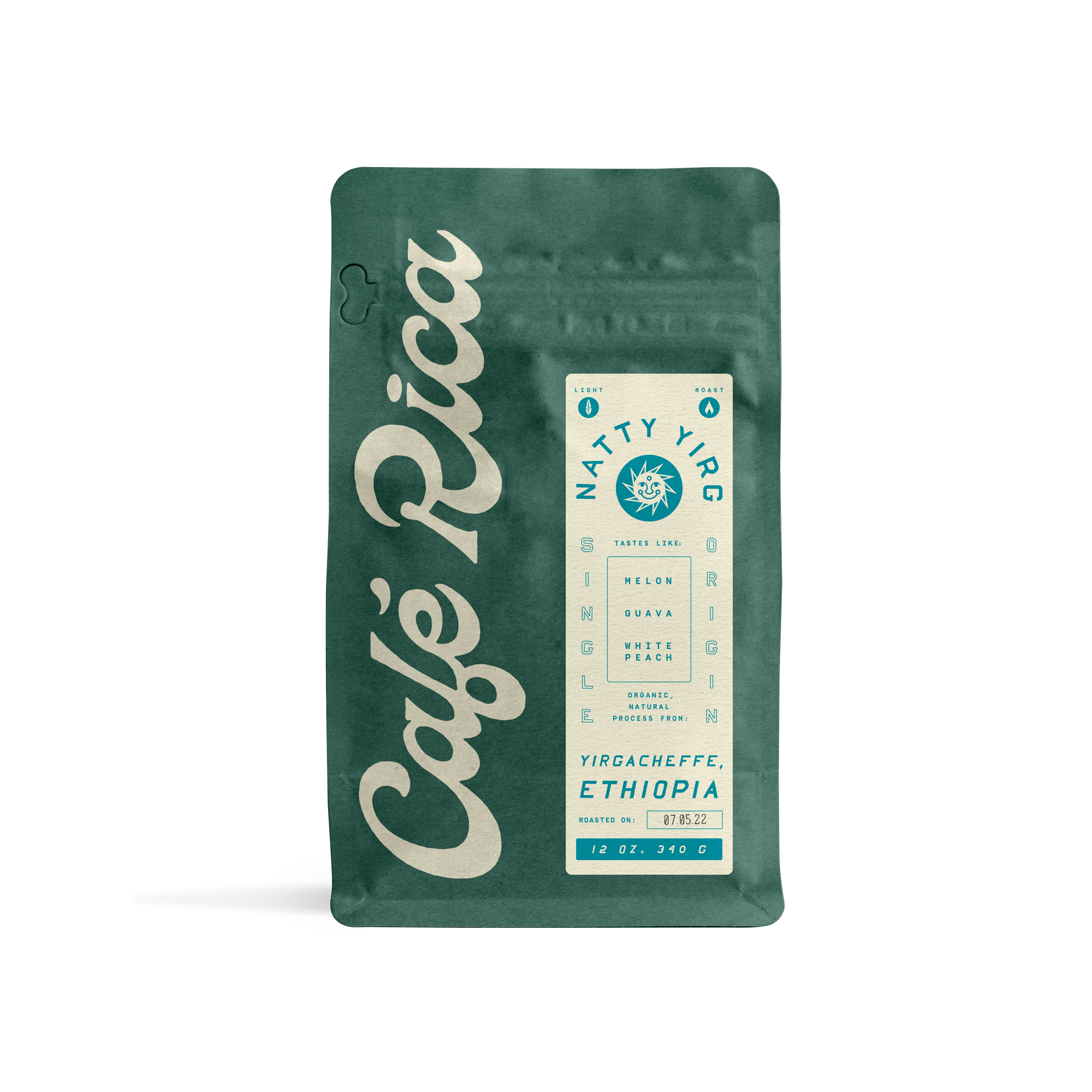 Natty Yirg de Cafe Rica - Etíope natural - 340 g