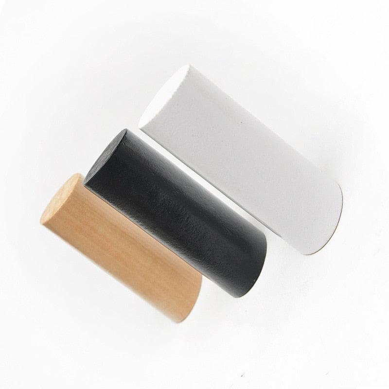 Natural Wood Clothes Hanger Wall Mounted Coat Hook Decorative Key Holder Hat Scarf Handbag Storage Hanger Bathroom Rack New Simple Modern Solid Wood Hook Wall Hanging Decoration