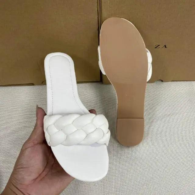 New 2021 Summer Sandals Flat Bottom Fashion Women Slides Sandals slipper - Outdoor designer shoes for women