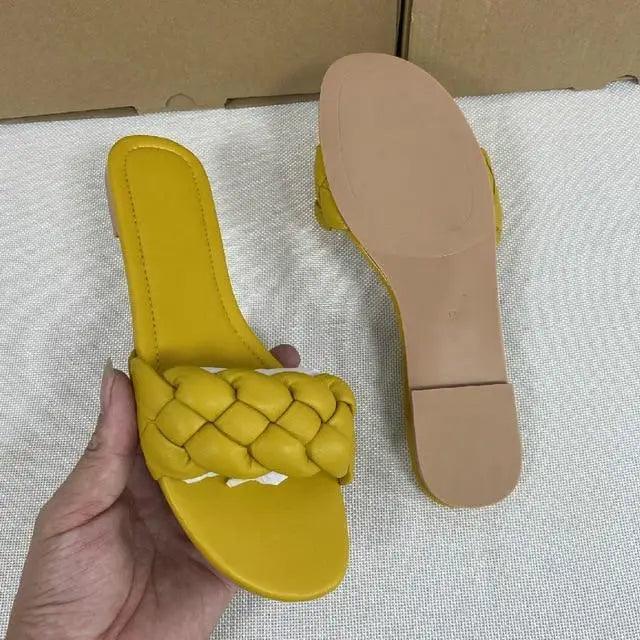 New 2021 Summer Sandals Flat Bottom Fashion Women Slides Sandals slipper - Outdoor designer shoes for women