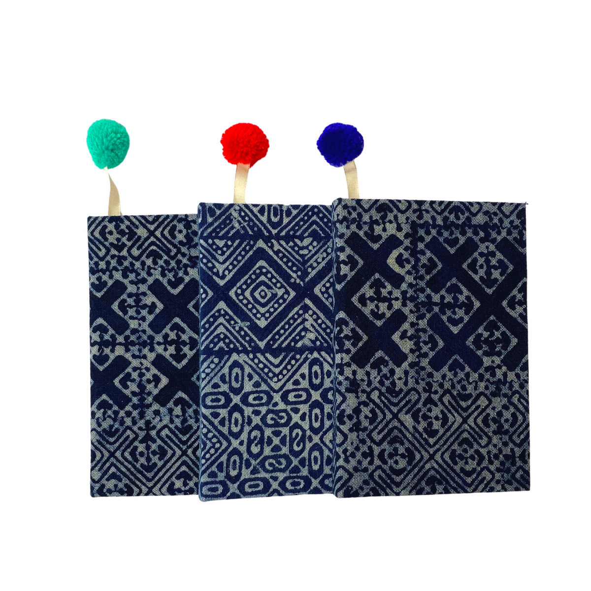 Oasis Indigo Batik Lined Notebook - Thailand