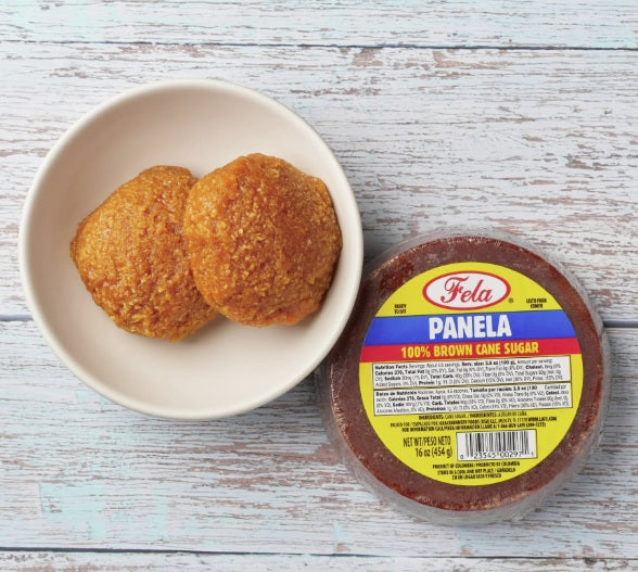 Fela Panela Colombiana Brown Cane Sugar 16oz - Pure Brown Sugar Cane for Traditional Latin Cooking