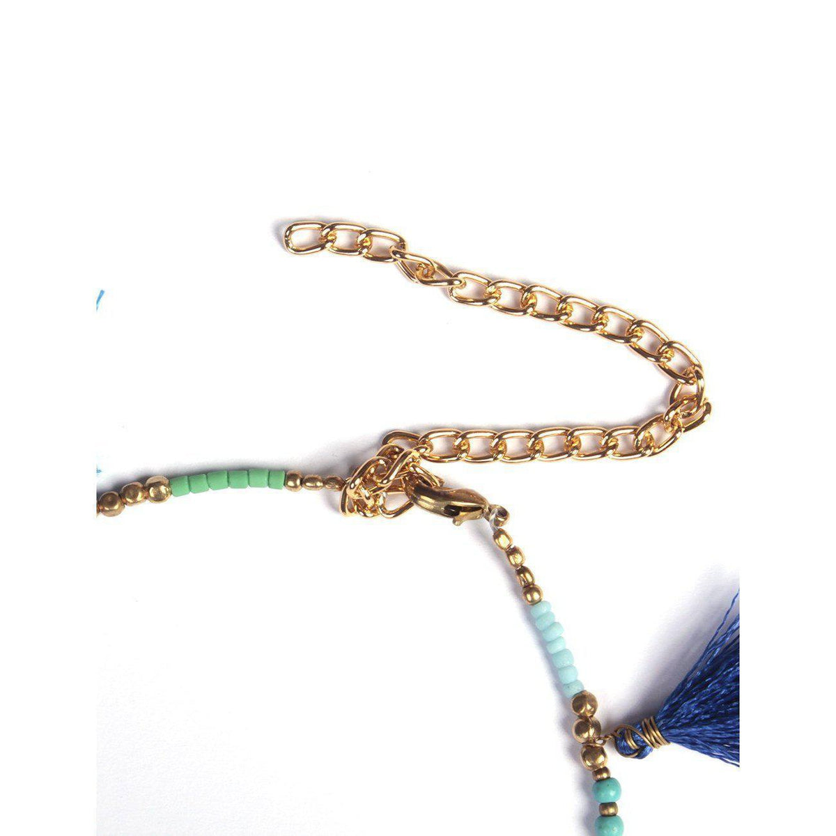 Penelope Bead & Tassel Anklet - Thailand
