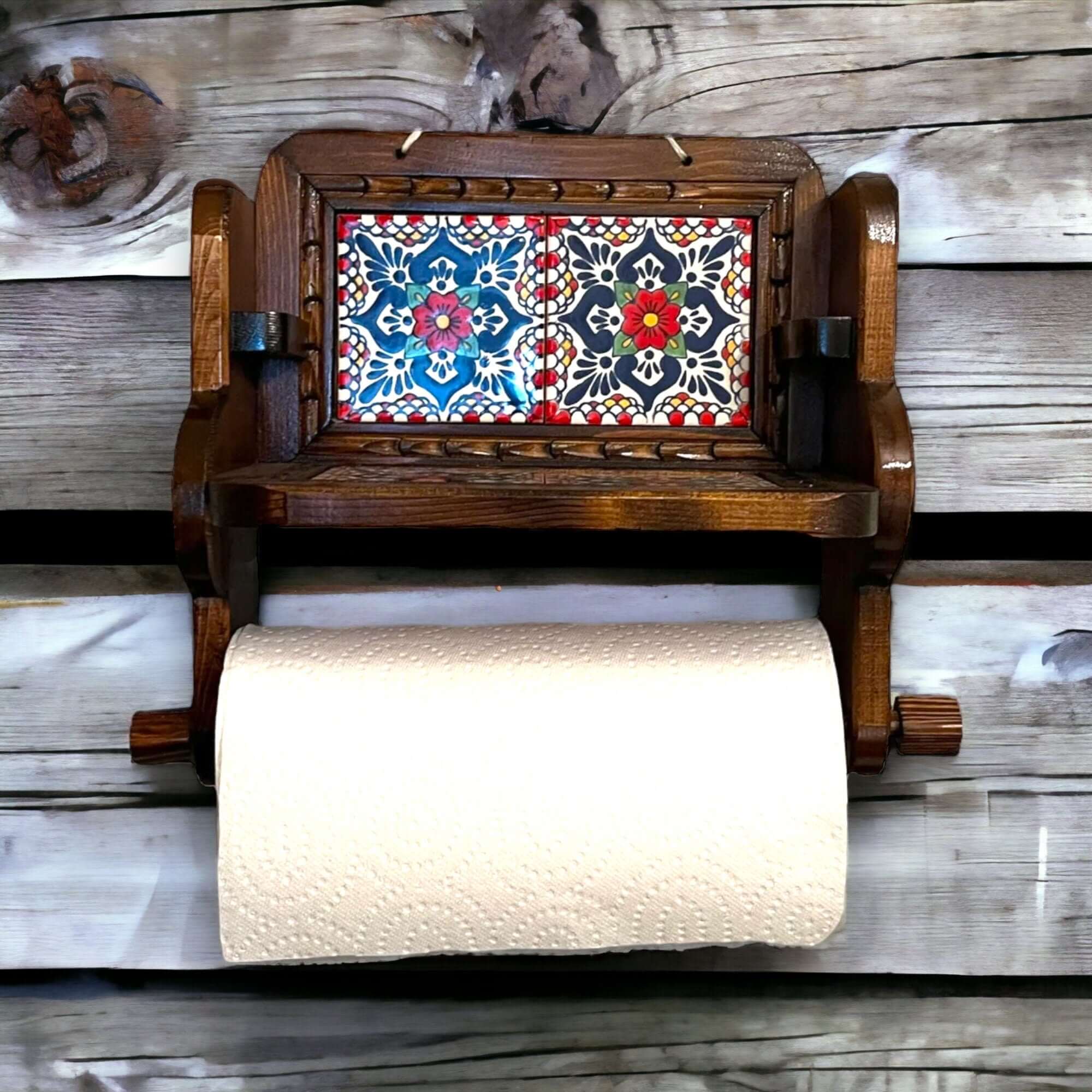 Decoración de Pared Talavera Personalizada | Portarrollos de Papel Personalizado