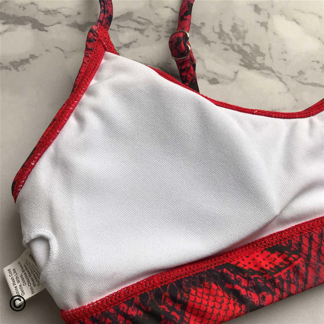 Leopard Bikini Women Swimwear Female Swimsuit Women Two Pieces Scalloped Bikini Set Swimsuits Bathing Suit Two-pieces Bikini Set Bather Bathing Suit