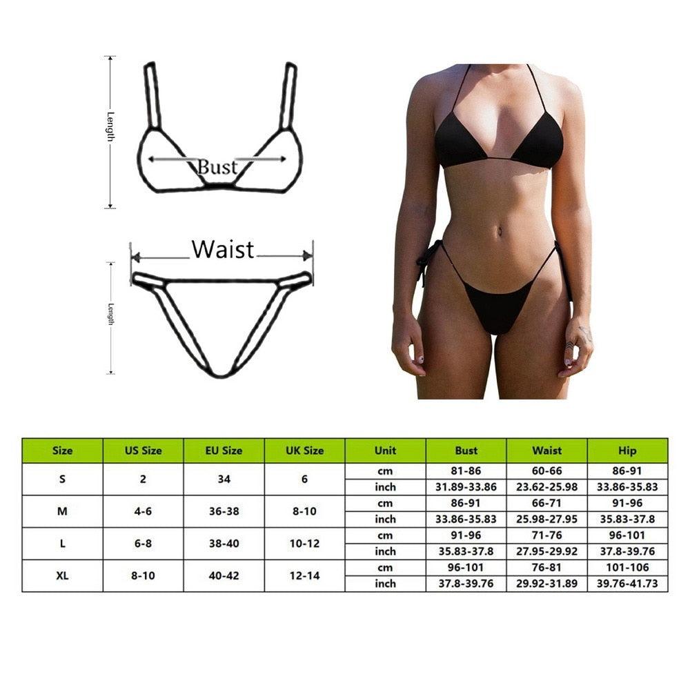 Push Up Bikini Set Swimsuits High Waist Swimwear Women Ribbed Bathing Suits Brazilian Bikinis Swimsuit for Women Bottom Triangle Bikinis Top Bathing Suit