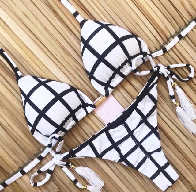 Popular Women's Beachwear Bikini Set Swimwear Push-Up Padded Swimsuit Floral Bikini Set Low Rise Ruffled Two Pieces Swimsuit Push Up Bathing Suit Swimwear