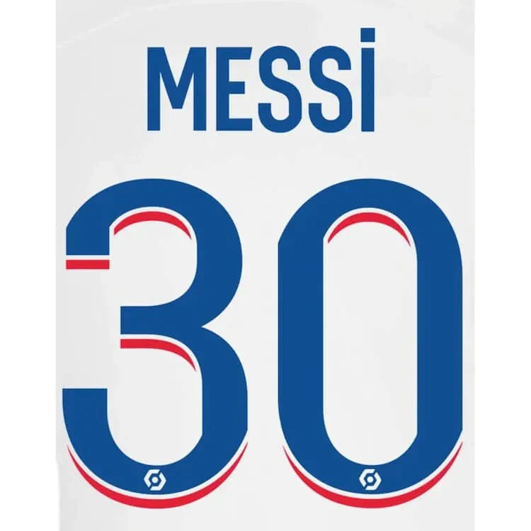 PSG 2022-23 Third Messi #30 Jersey Name Set