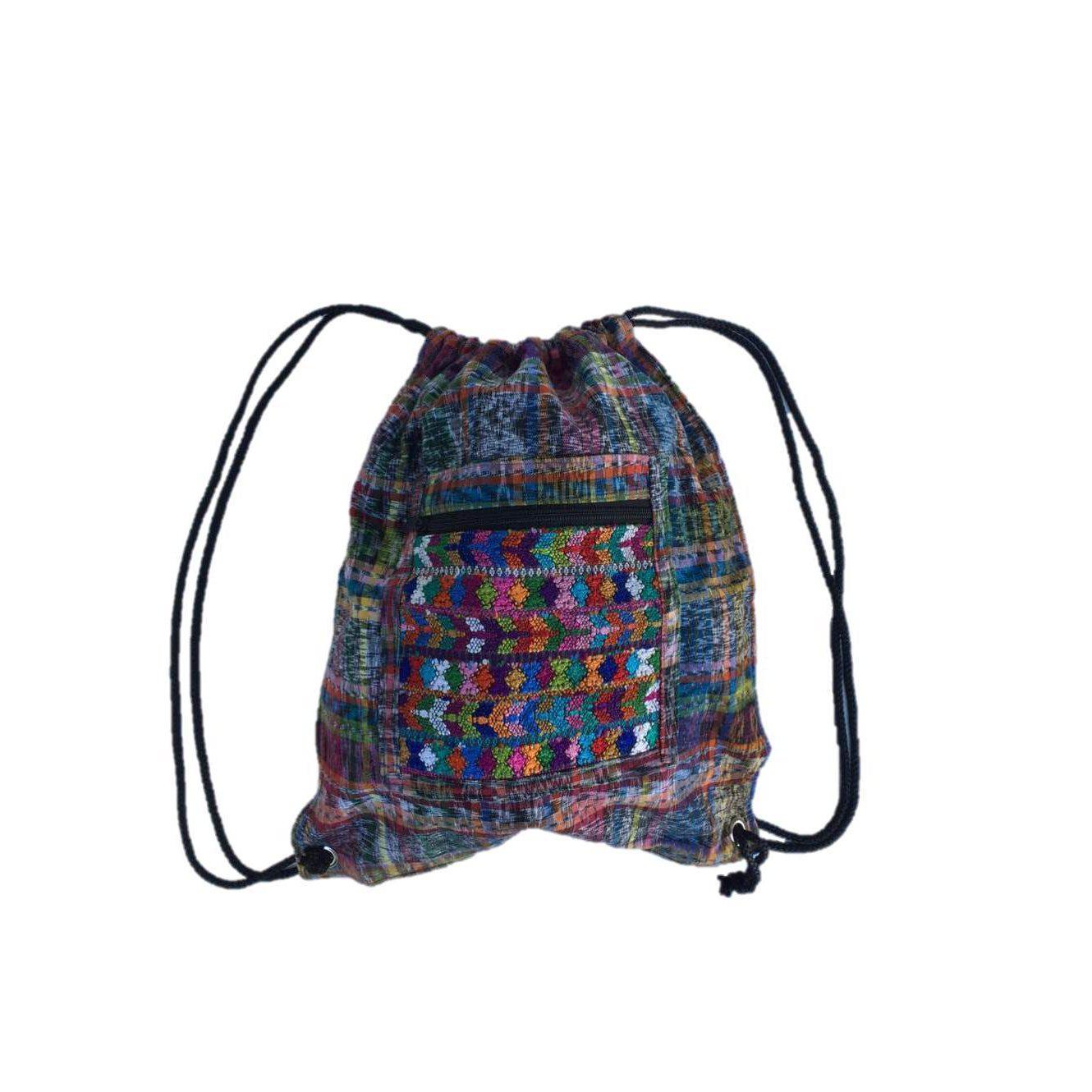 Mochila Salsa Upcycled Corte - Artesanía guatemalteca única