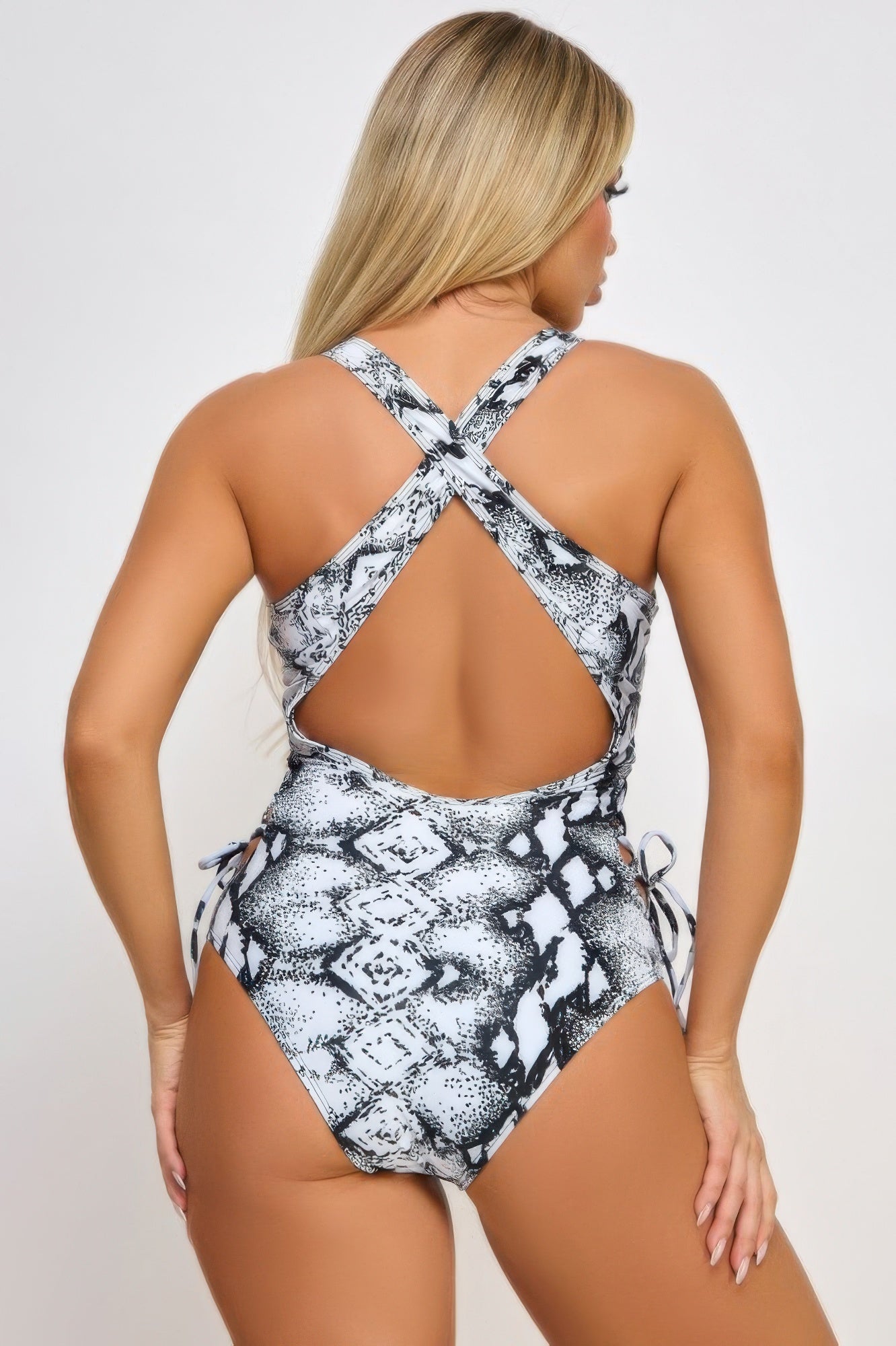 Savannah Guthrie Inspired Women's Snakeskin Swimsuit