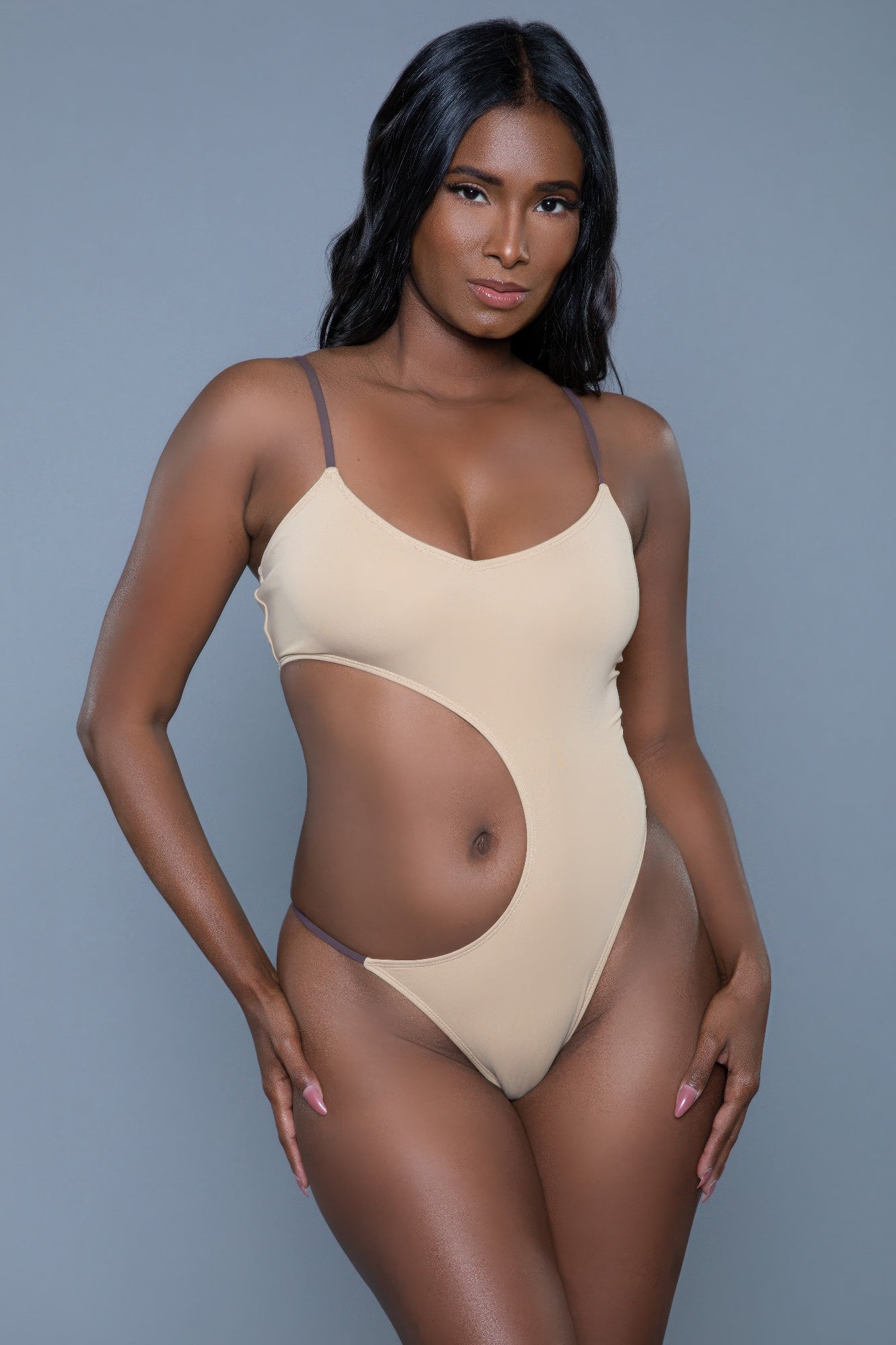 Women's One-Piece Swimwear Swimsuit with Cut-Out Design