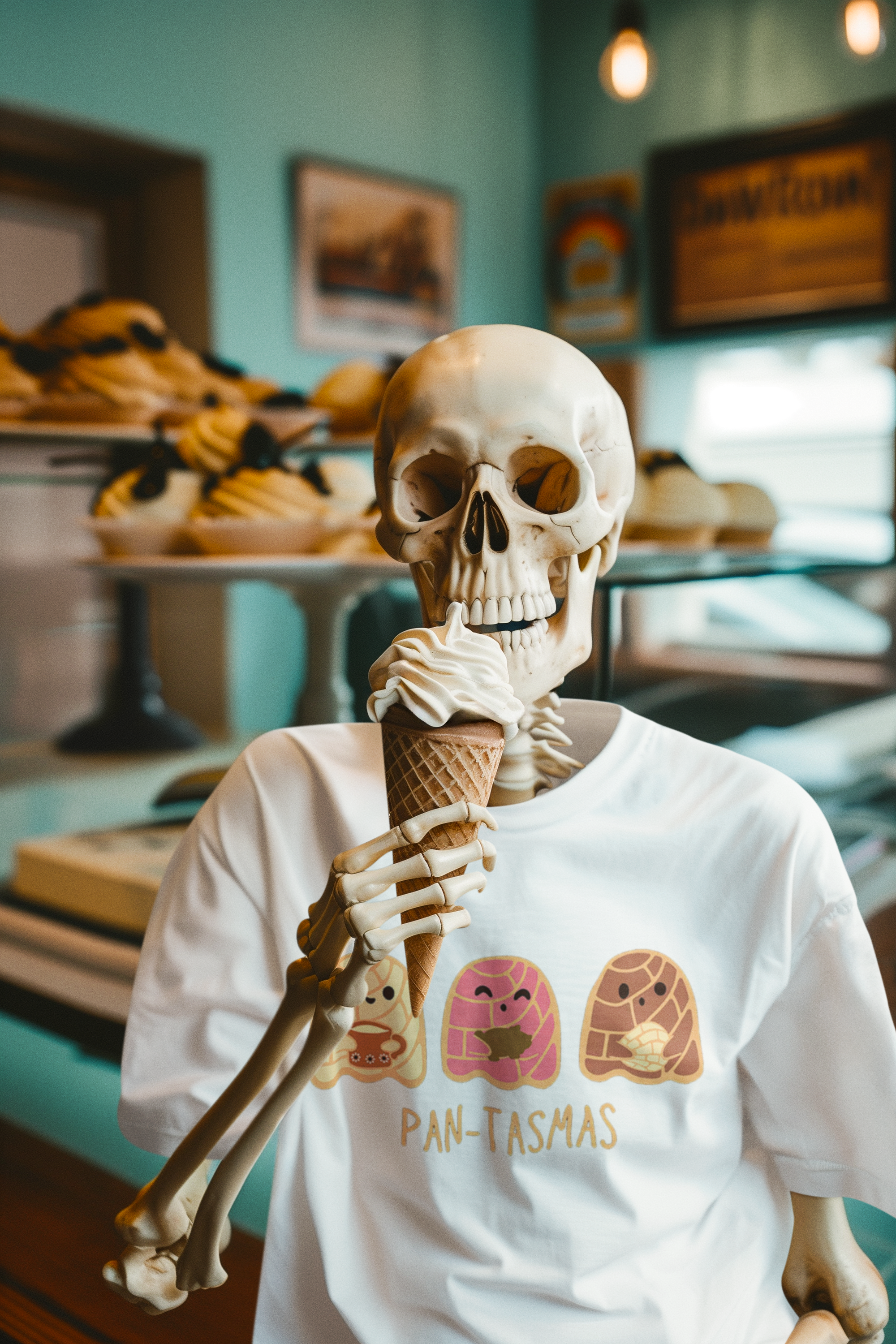Pantasmas Fantasma Pan Dulce Conchas Camiseta | Halloween, Abucheo, Disfraz de terror espeluznante latino | Unisex - 3 colores