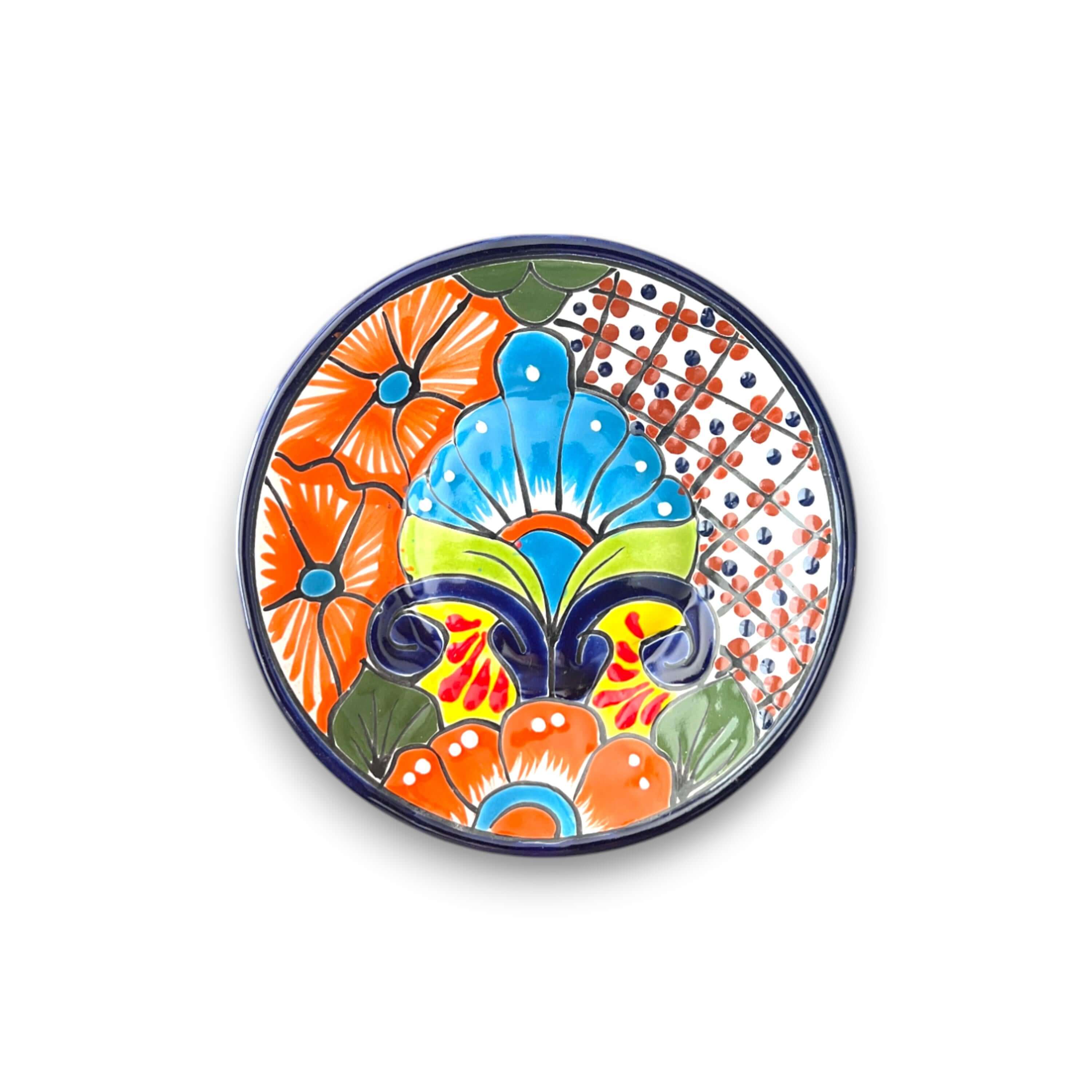 Plato de Talavera de 6" | Vajilla Mexicana Colorida