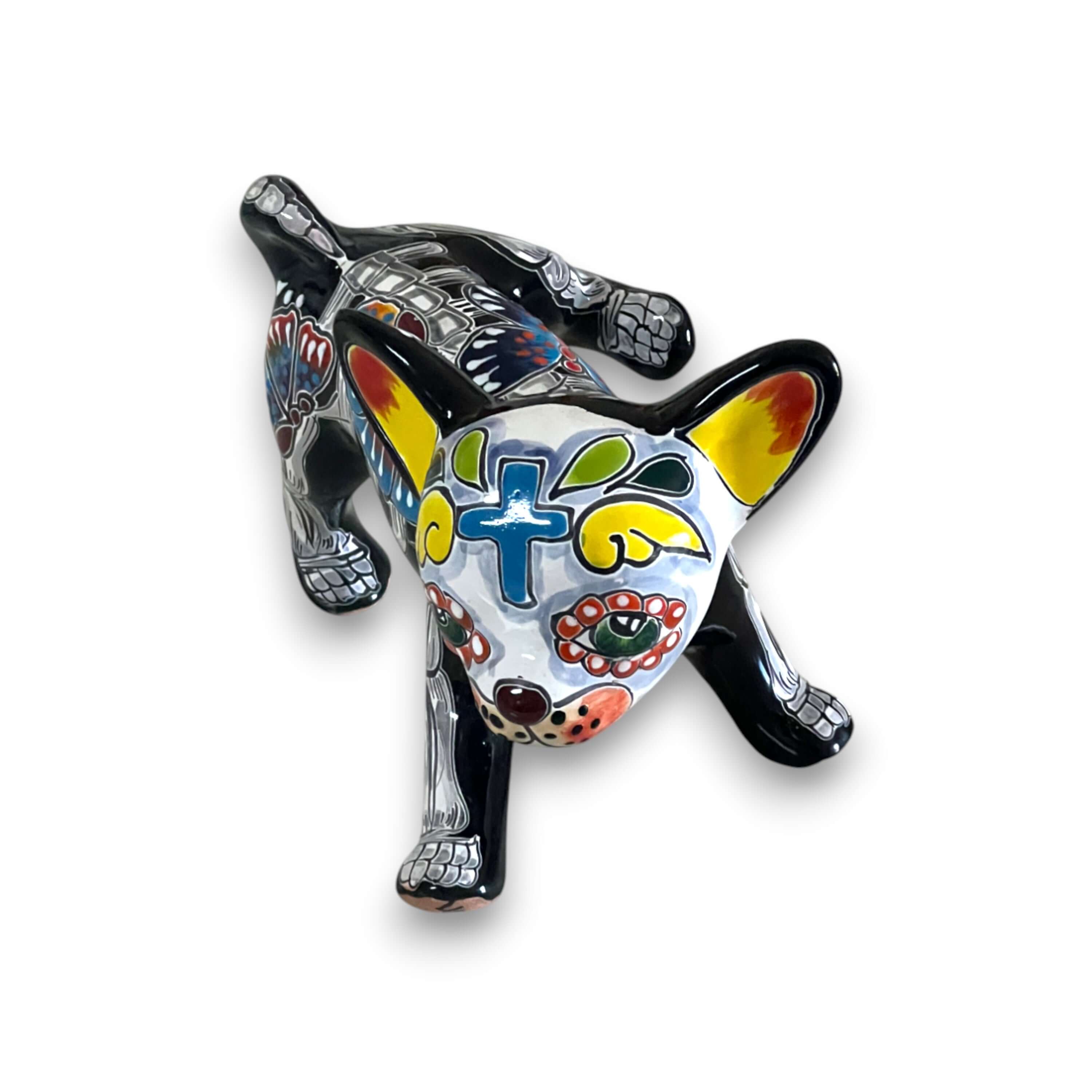 Chihuahua de Talavera Orinando | Figura Mexicana del Día de Muertos