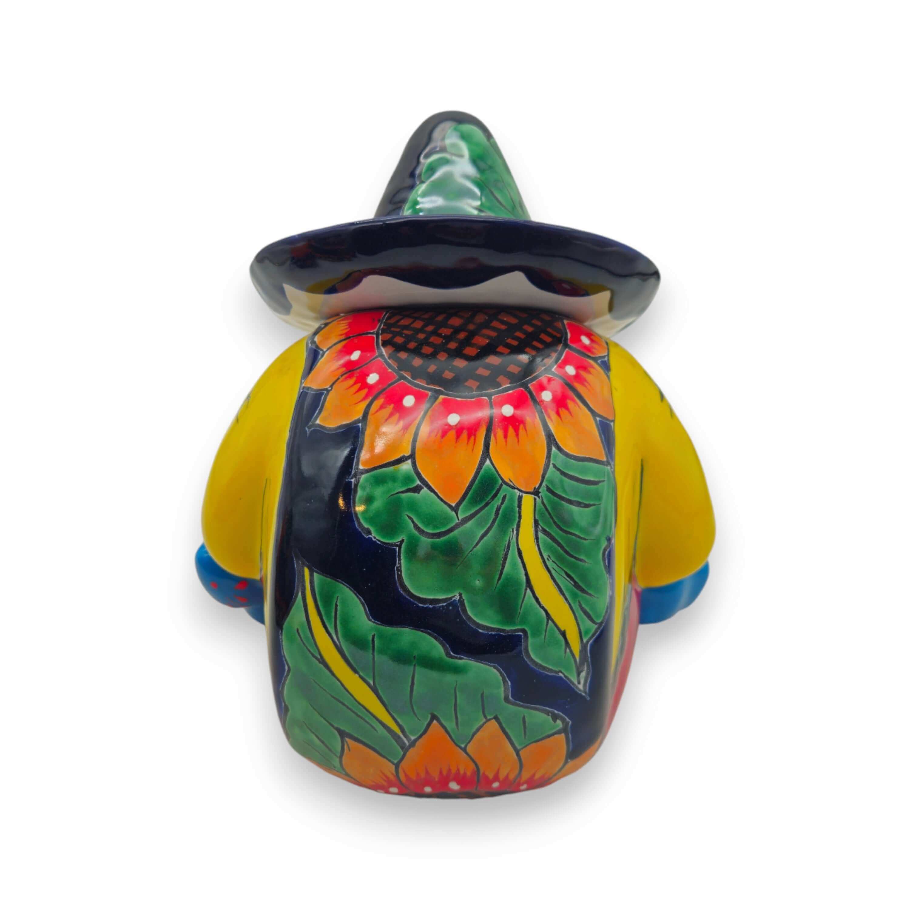 Bote Pancho Girasol Talavera | Arte mexicano hecho a mano