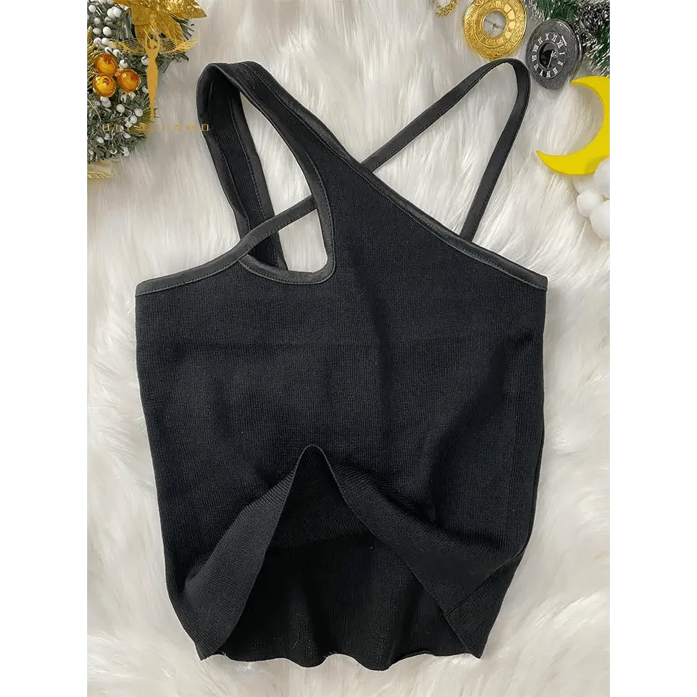 Top fashion cute women summer cross sleeveless crop top cute fashion styles classy top