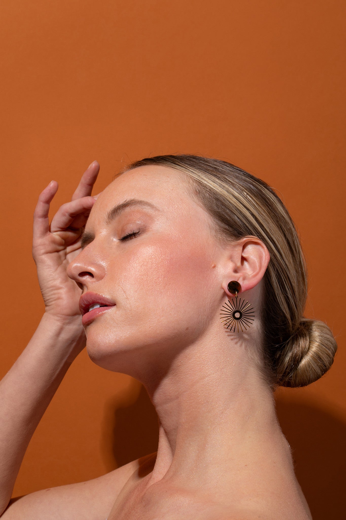 Pendientes Solana Neutral Sunburst Resistentes al Agua