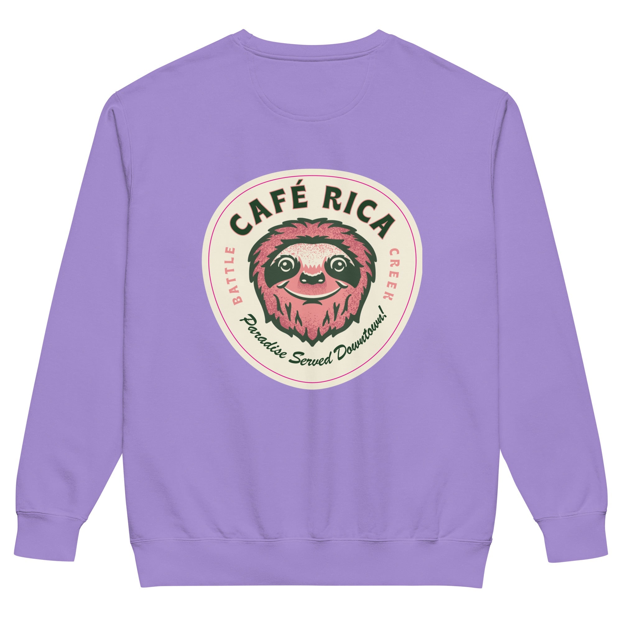 La sudadera con cuello redondo Sloth característica