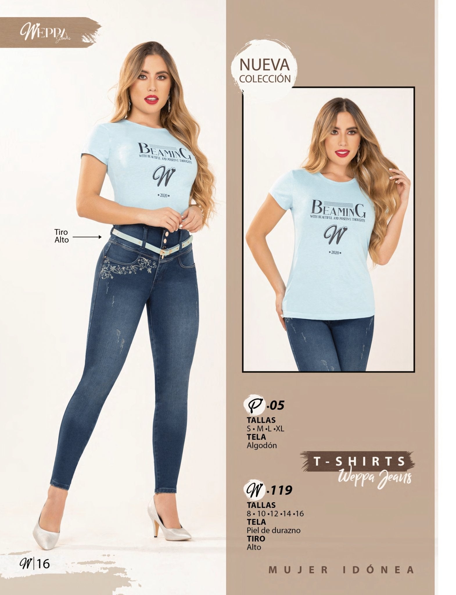 W-119 Jeans Push Up 100% Auténticos Colombianos